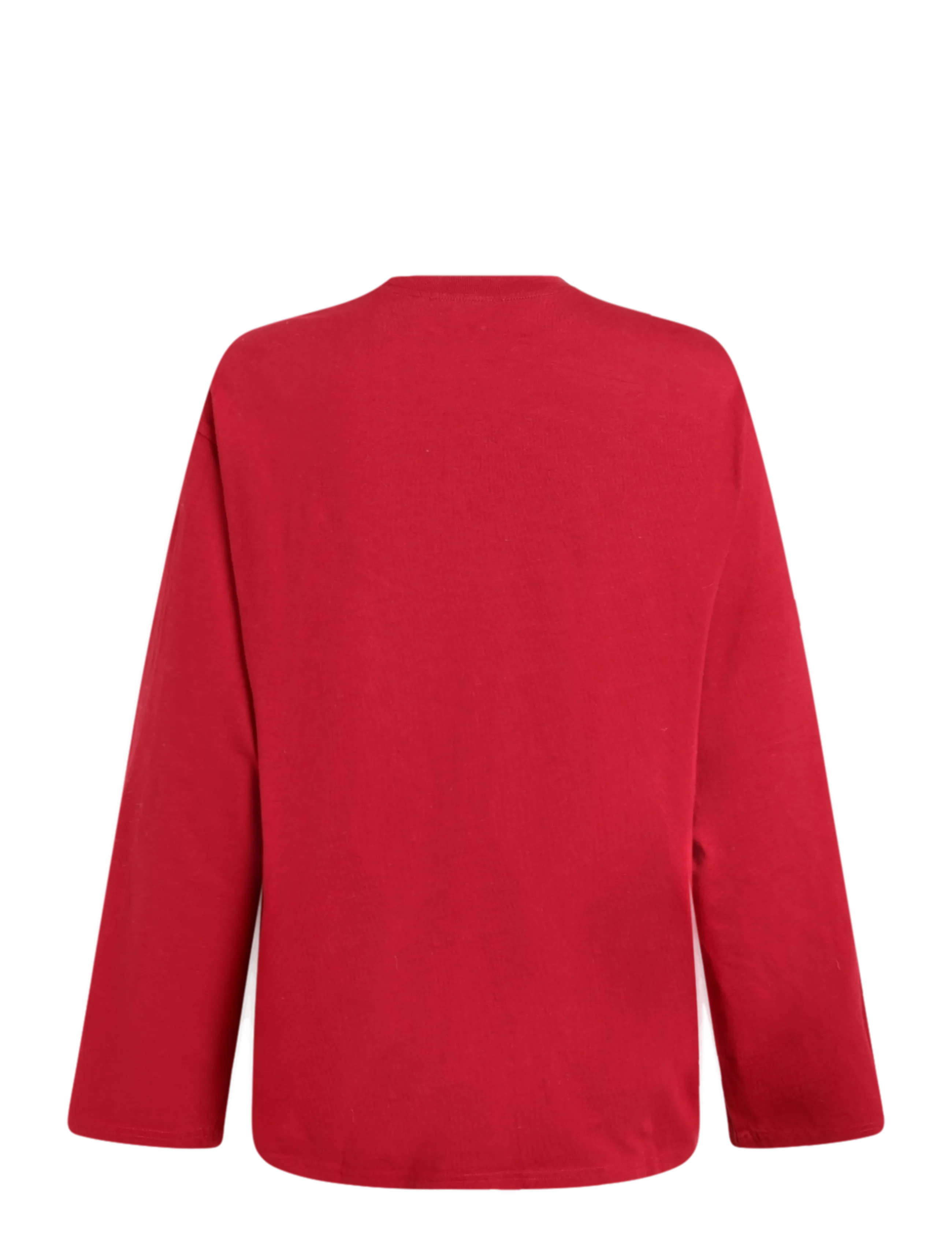 Weekday - Oversized Long Sleeve T-shirt - langärmlige tops - cherry red - 1