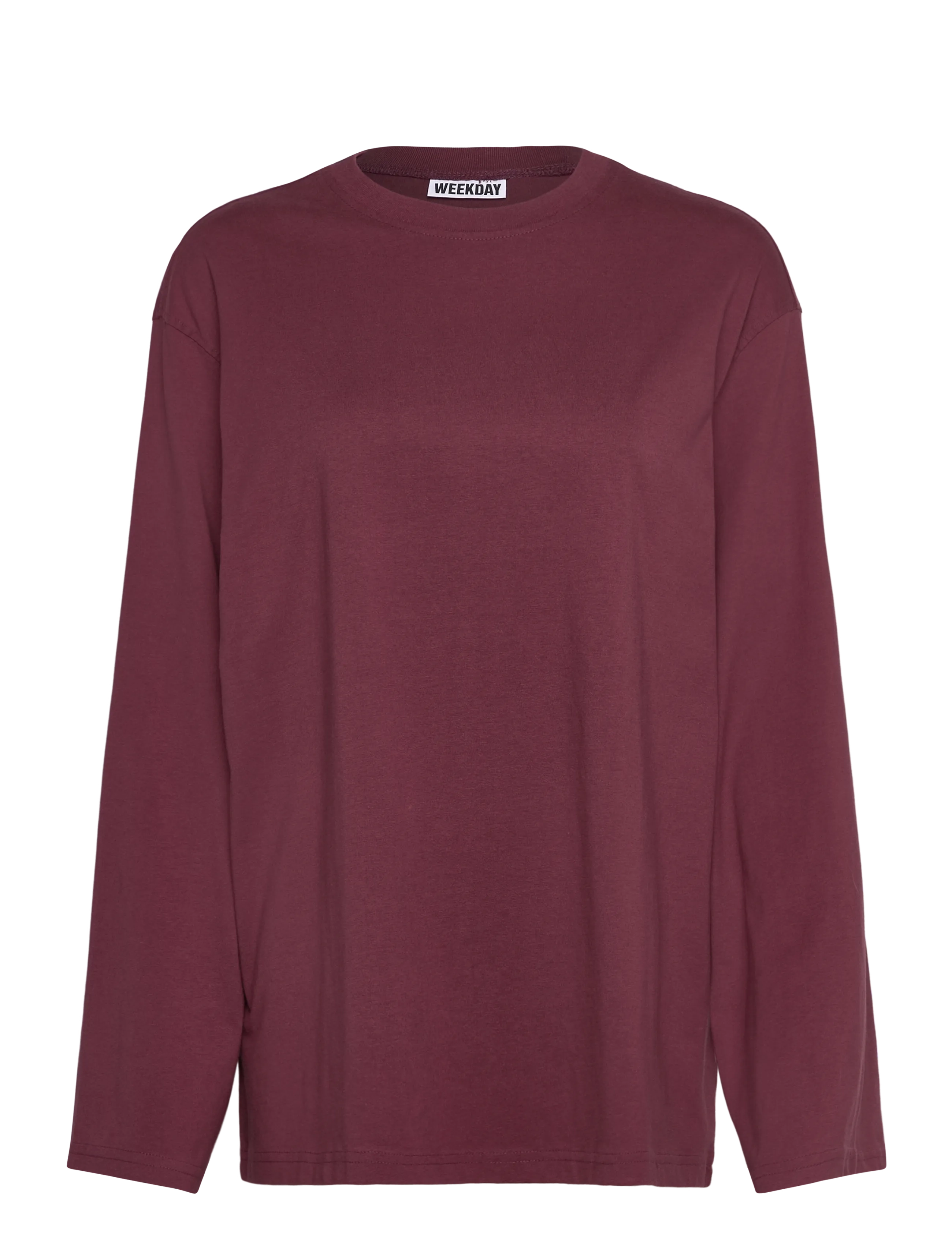 Oversized Long Sleeve T-shirt - PLUM