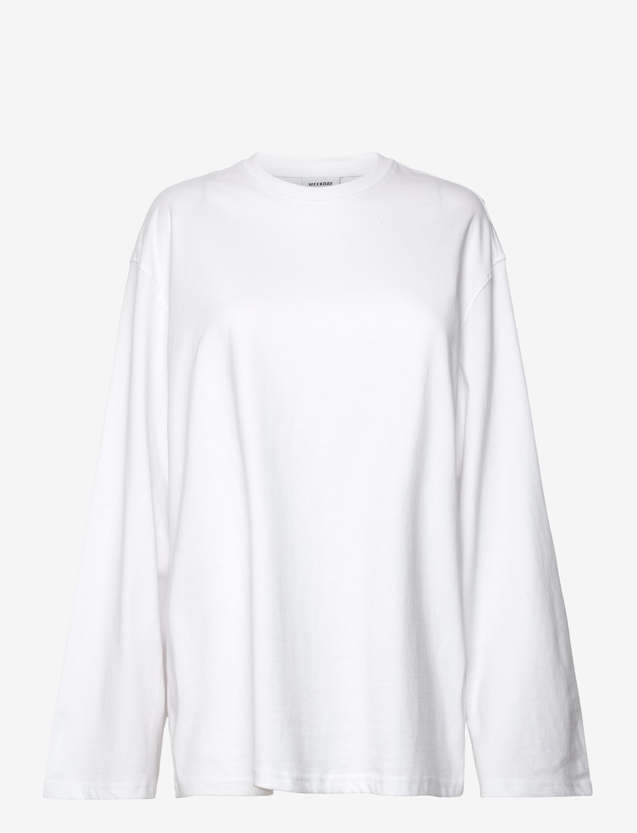 Weekday - Oversized Long Sleeve T-shirt - pikkade varrukatega alussärgid - white - 0