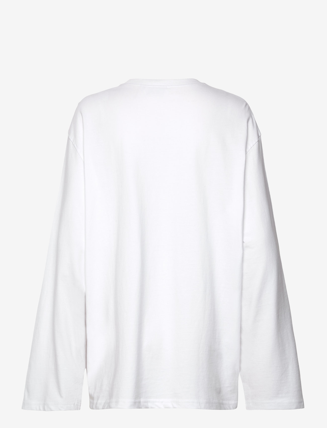 Weekday - Oversized Long Sleeve T-shirt - pikkade varrukatega alussärgid - white - 1