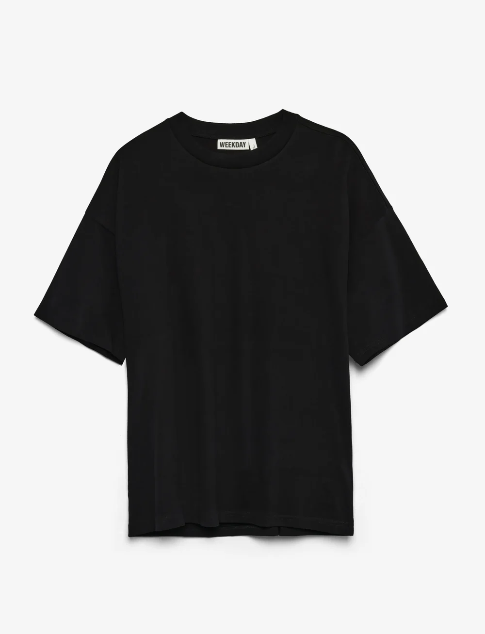 Weekday - Great Boxy Heavyweight T-Shirt - kurzärmelig - black - 1