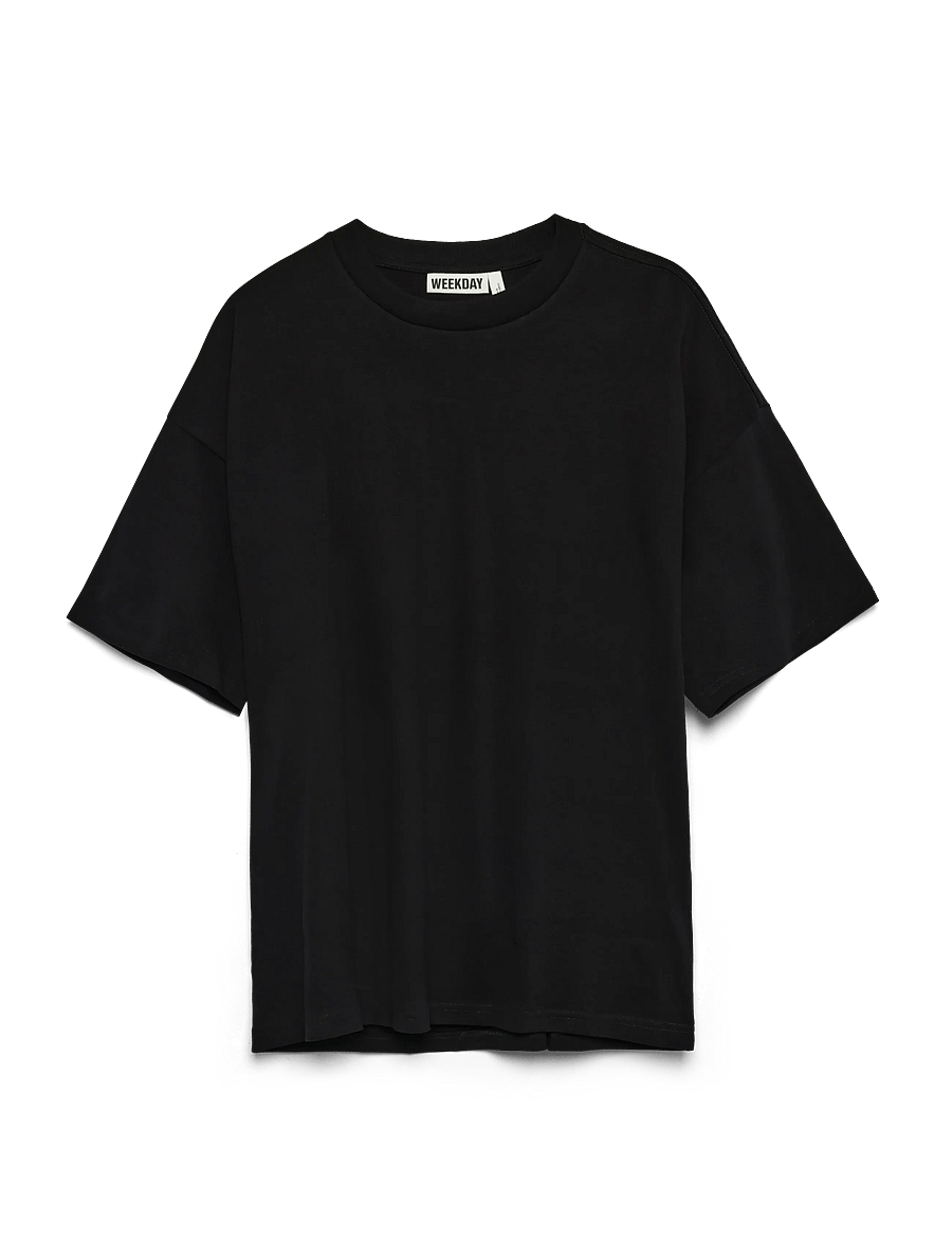 Weekday - Loose Fit T-shirt - lühikeste varrukatega t-särgid - black - 1