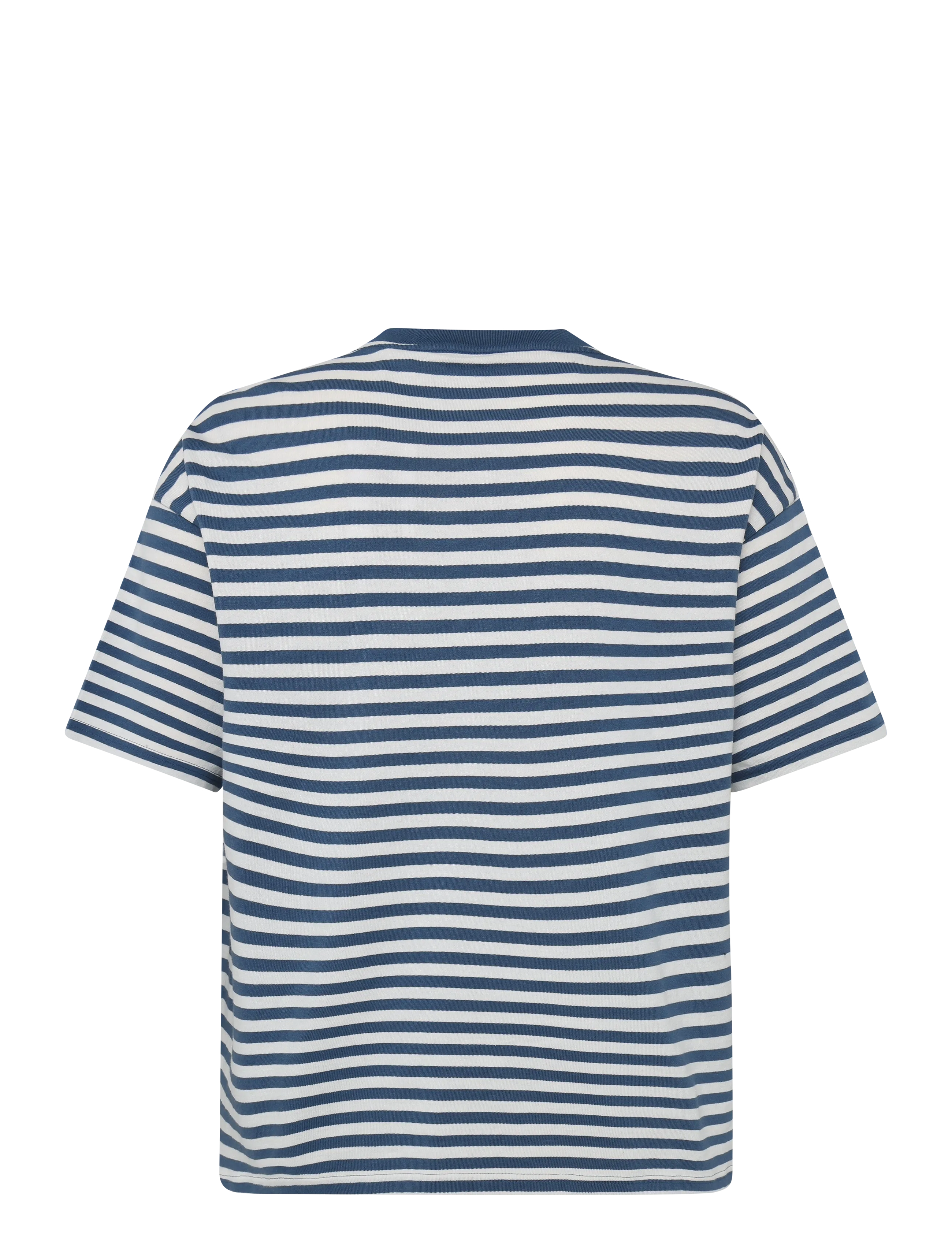 Weekday - Loose Fit T-shirt - kurzärmelige t-shirts - blue/white stripe - 1