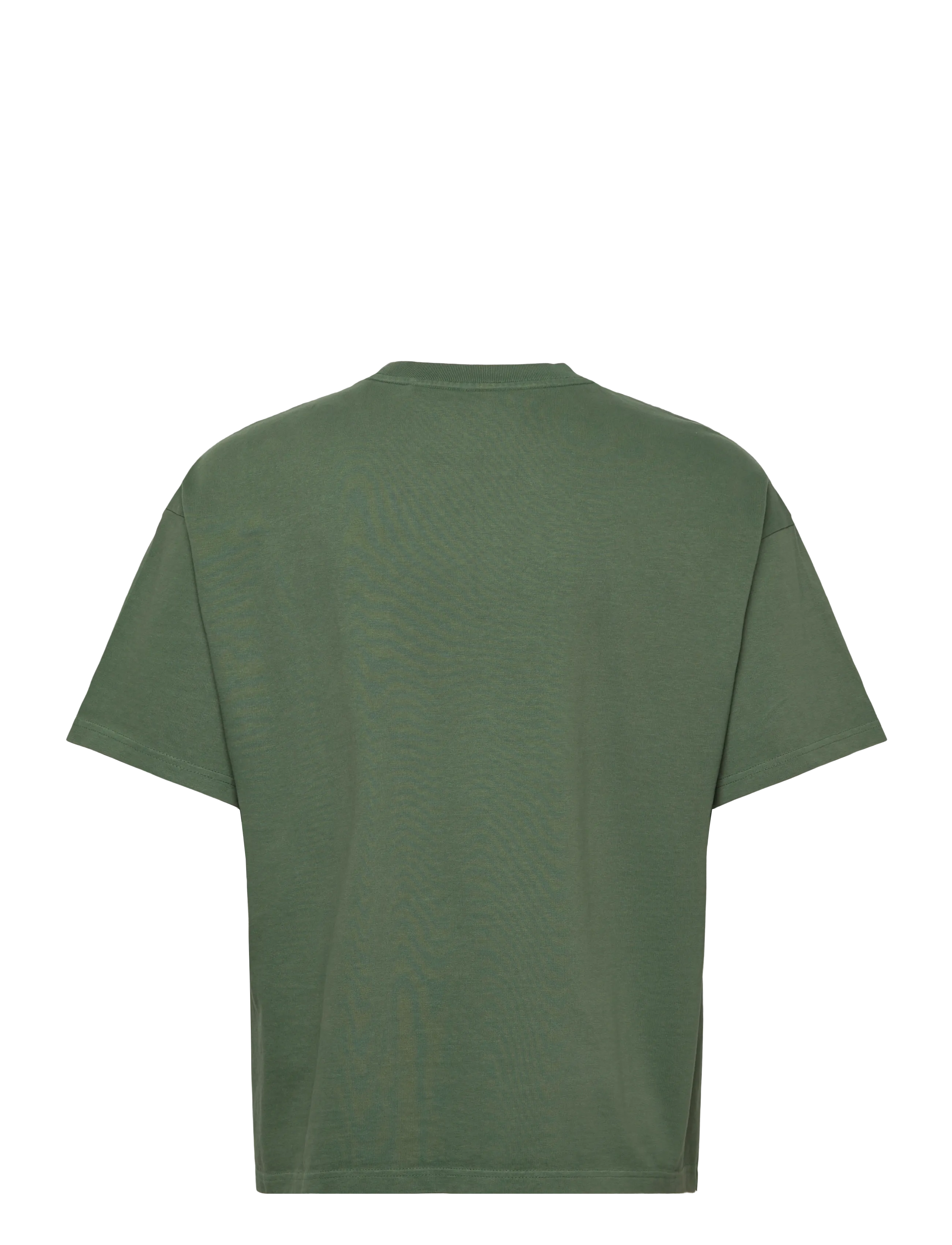 Weekday - Loose Boxy T-shirt - short-sleeved t-shirts - dark green pigment dye - 1