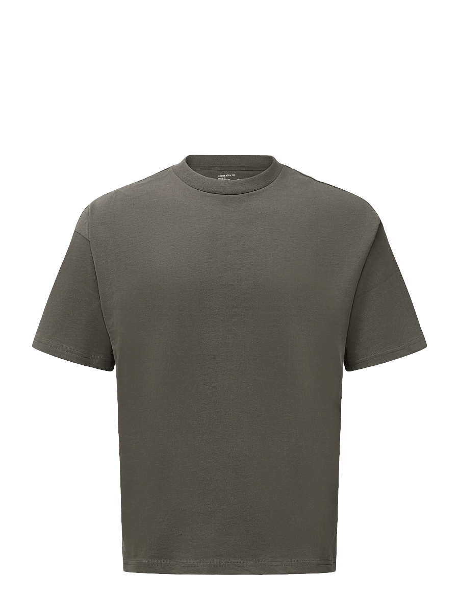 Weekday - Loose Fit T-shirt - lühikeste varrukatega t-särgid - dark khaki green - 0