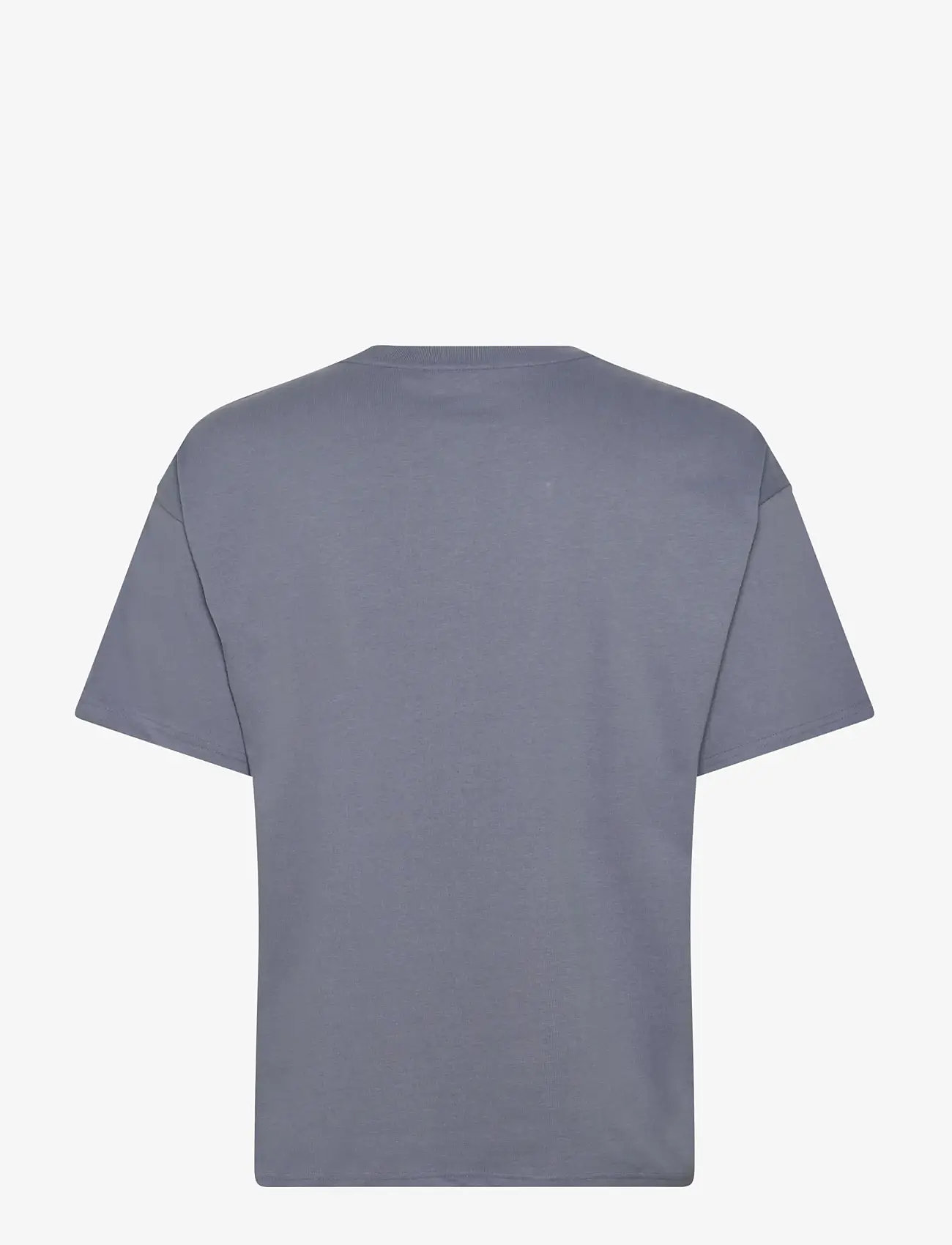 Weekday - Great Boxy Heavyweight T-Shirt - kortärmade t-shirts - dove blue - 1