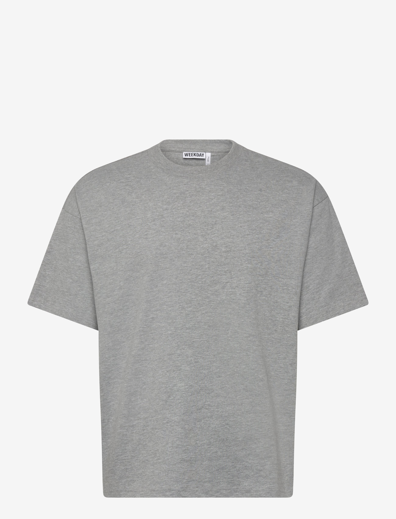 Weekday Loose Boxy T-shirt - T-Shirts - GREY MELANGE / grey