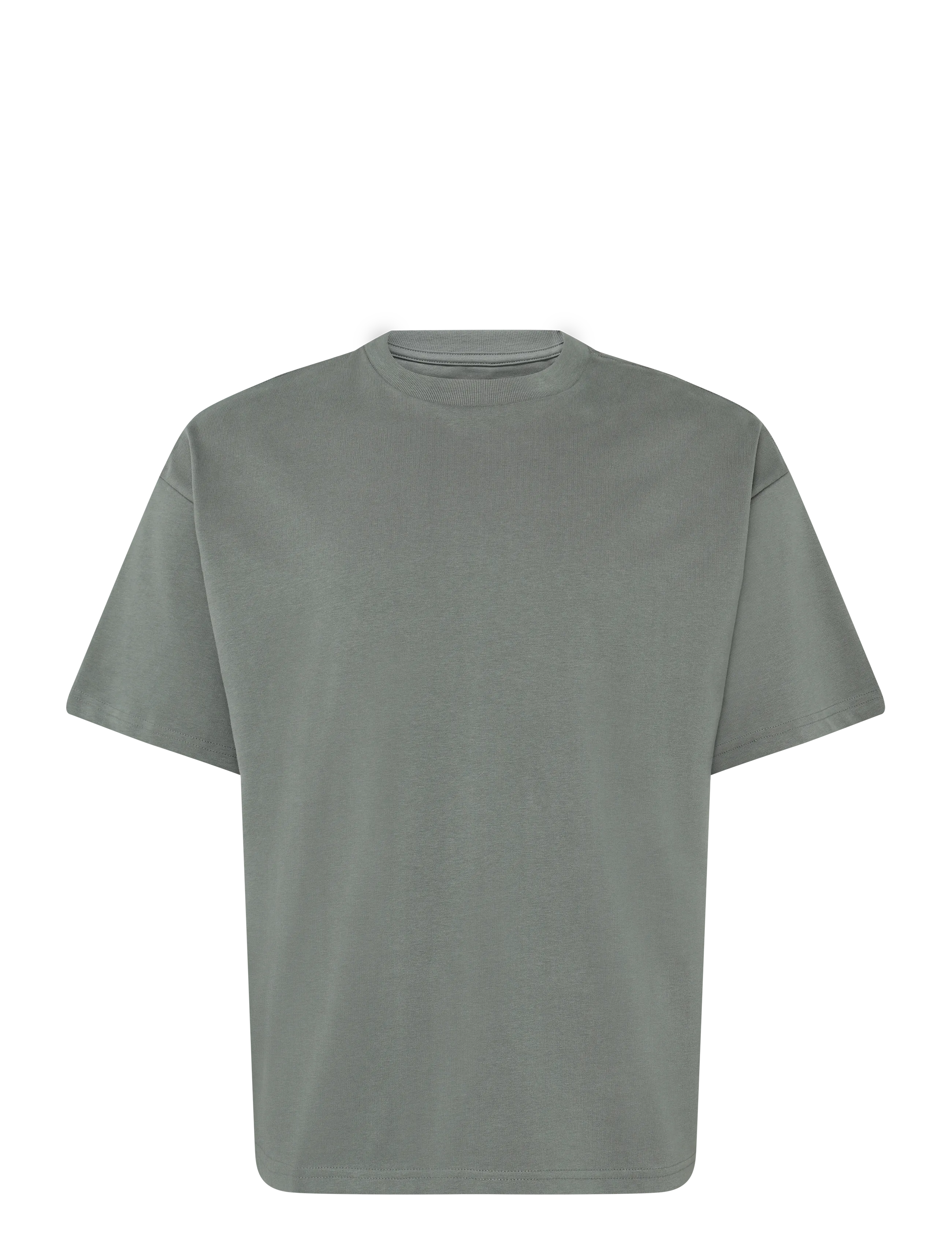 Weekday Loose Fit T-Shirt, L, T-shirts, Khakigrün - Short-sleeved, Männerswear