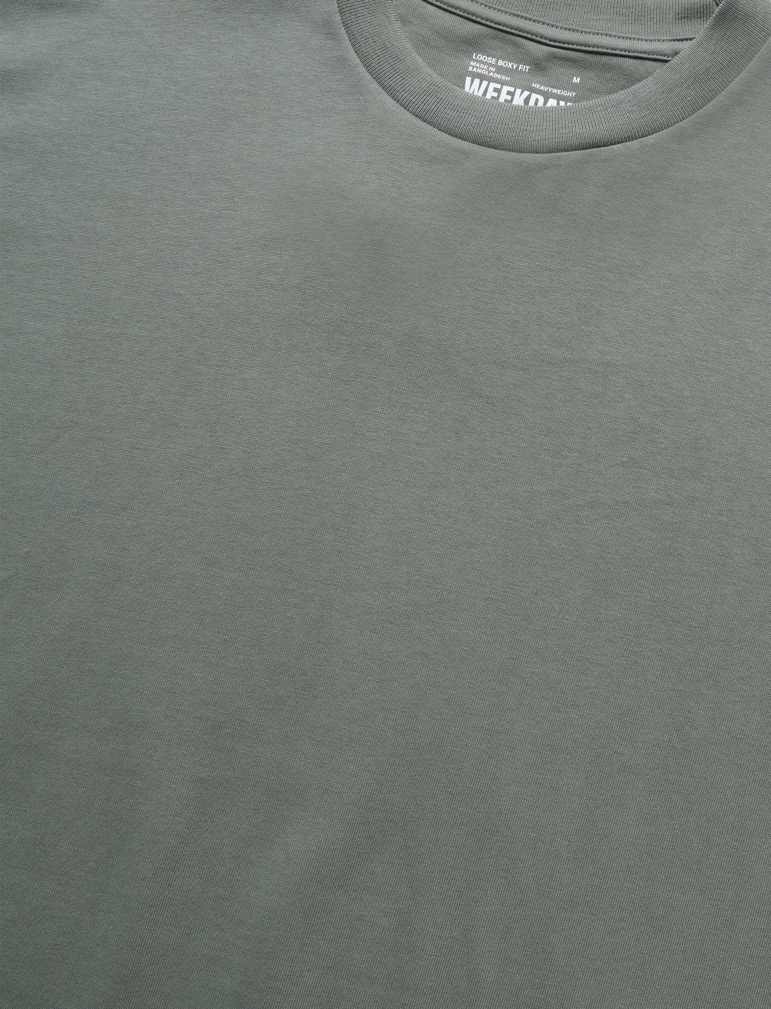 Weekday - Loose Fit T-shirt - kurzärmelige t-shirts - khaki green - 2