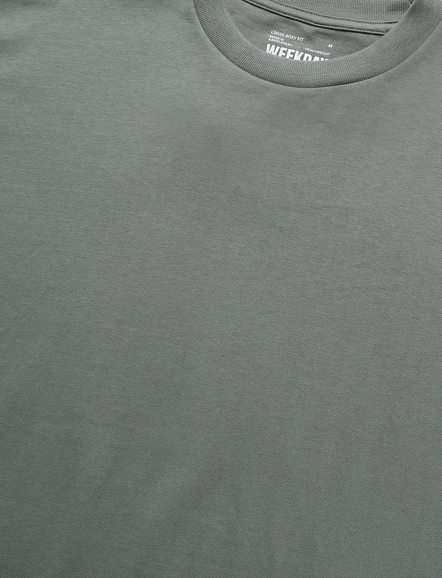 Weekday - Loose Fit T-shirt - kurzärmelige t-shirts - khaki green - 2
