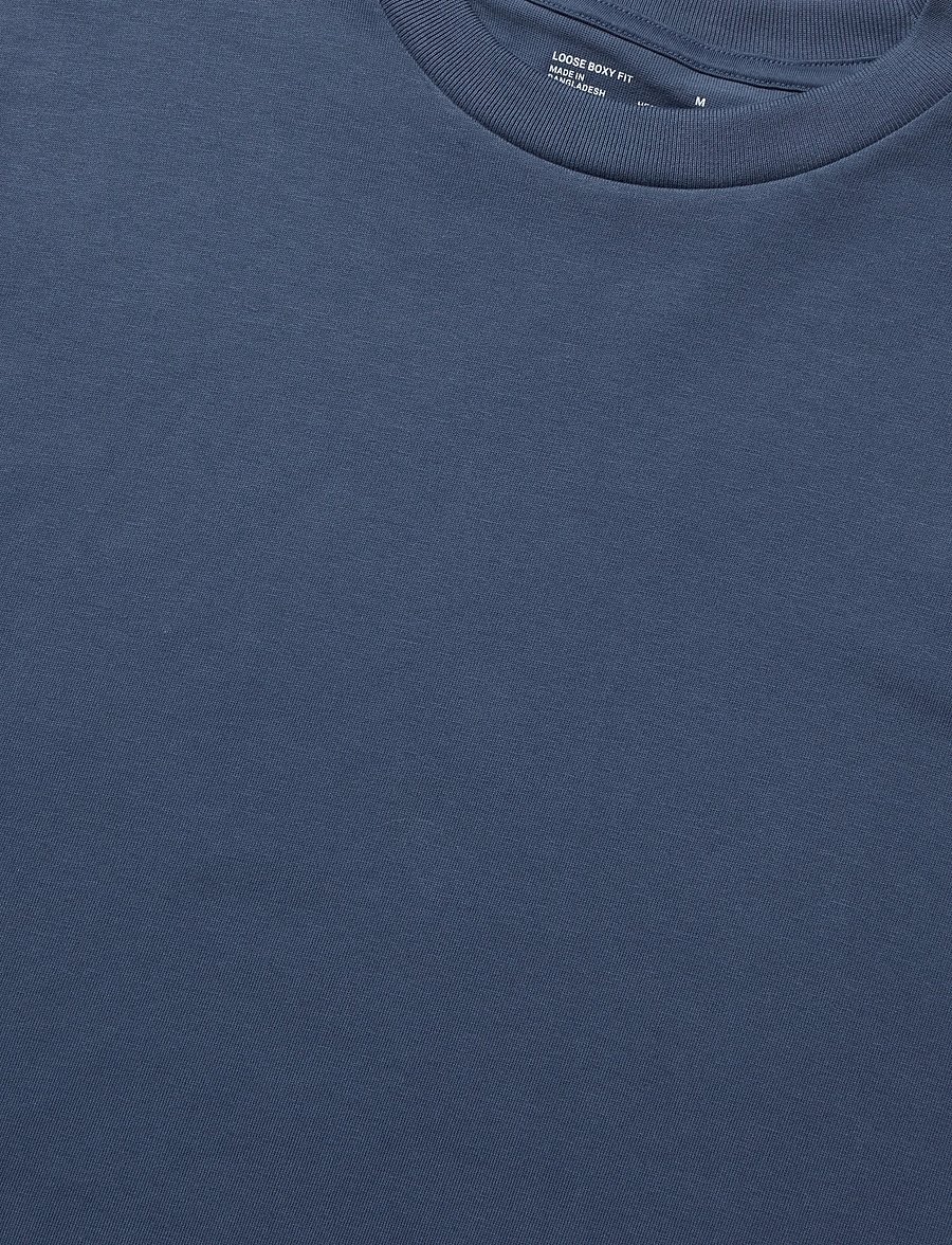 Weekday - Loose Fit T-shirt - kurzärmelige t-shirts - navy - 2