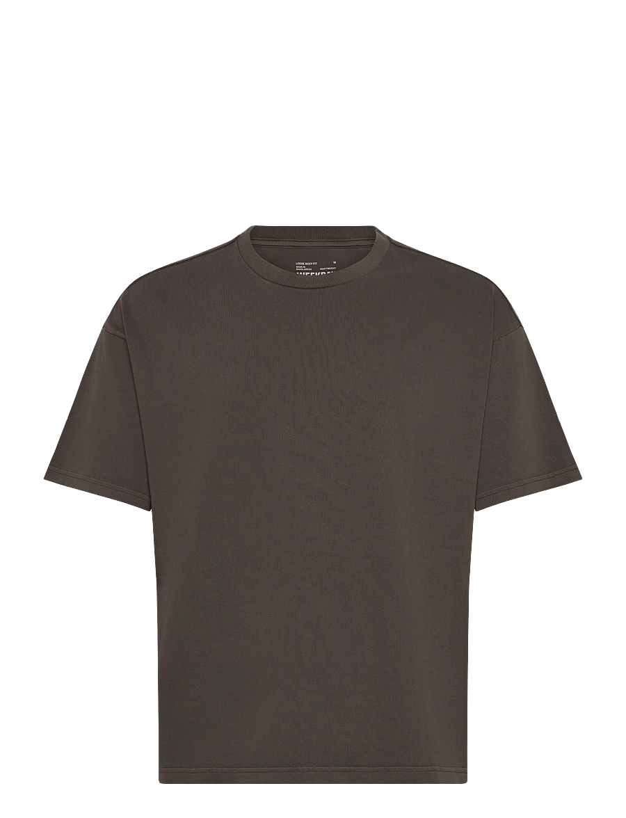 Weekday - Loose Fit T-shirt - kurzärmelige t-shirts - washed brown - 0