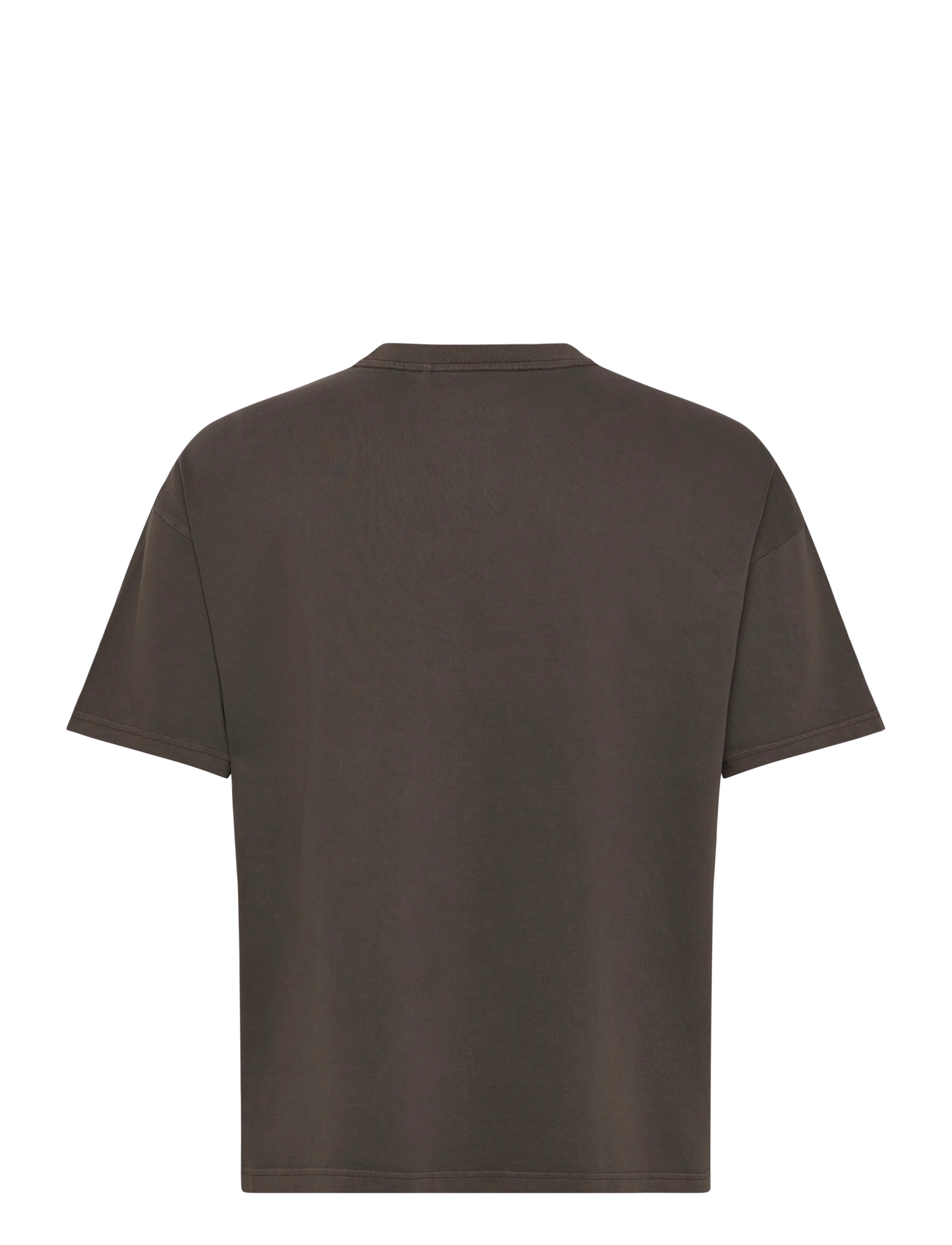 Weekday - Loose Boxy T-shirt - short-sleeved t-shirts - washed brown - 1