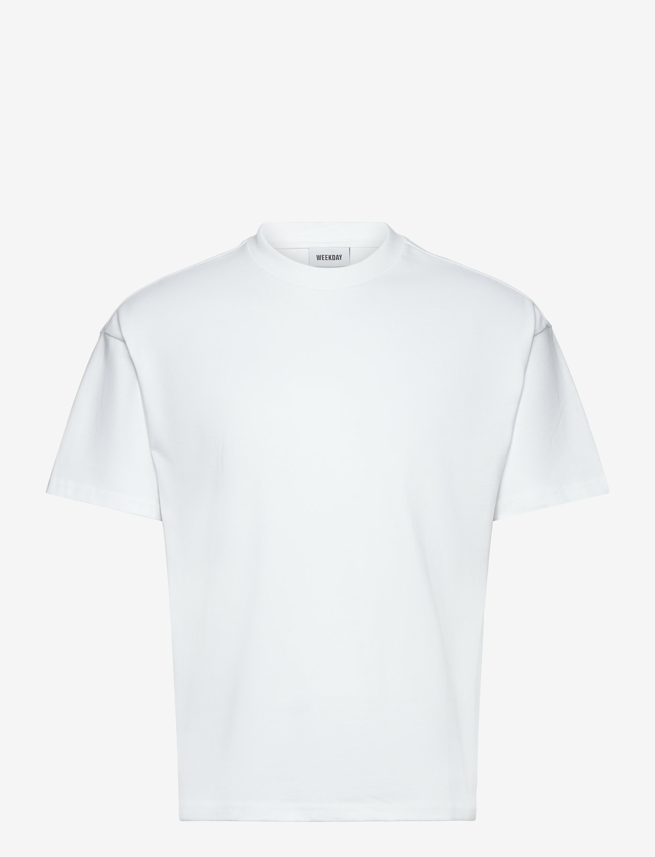 Weekday - Loose Boxy T-shirt - kurzärmelig - white - 0