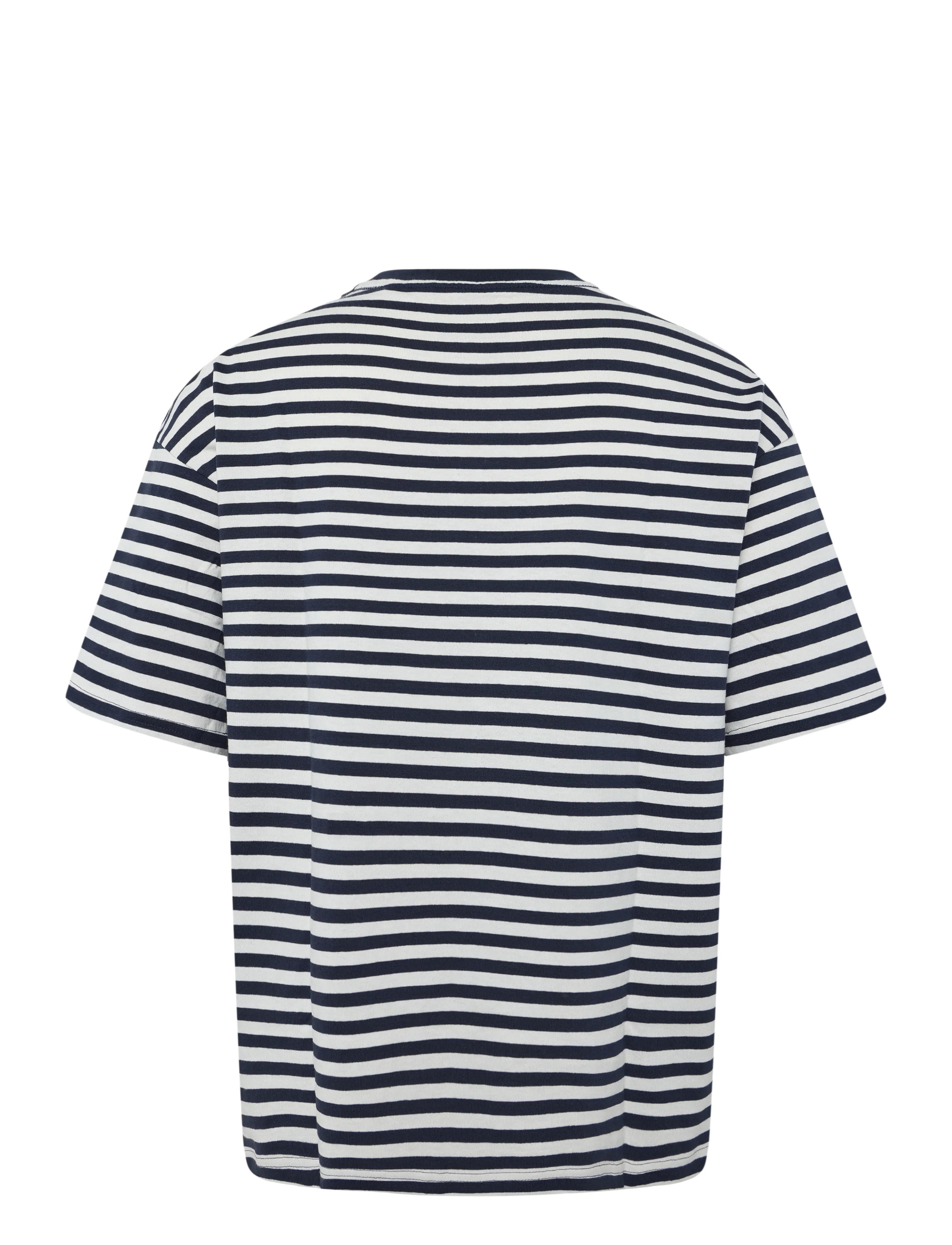 Weekday - Loose Fit T-shirt - kurzärmelige t-shirts - white stripe - 1