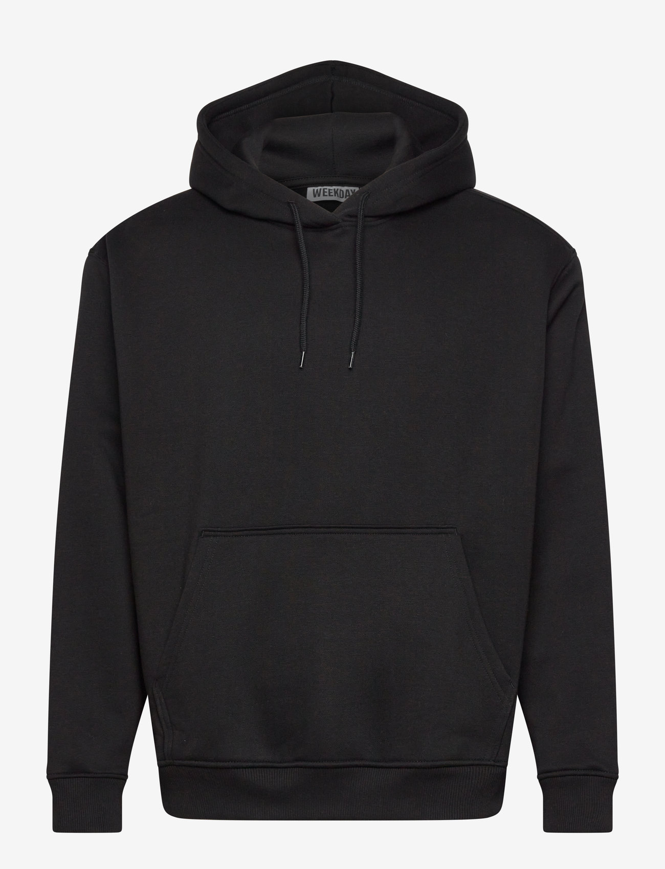 Weekday - Relaxed Heavy Hoodie - black - 0
