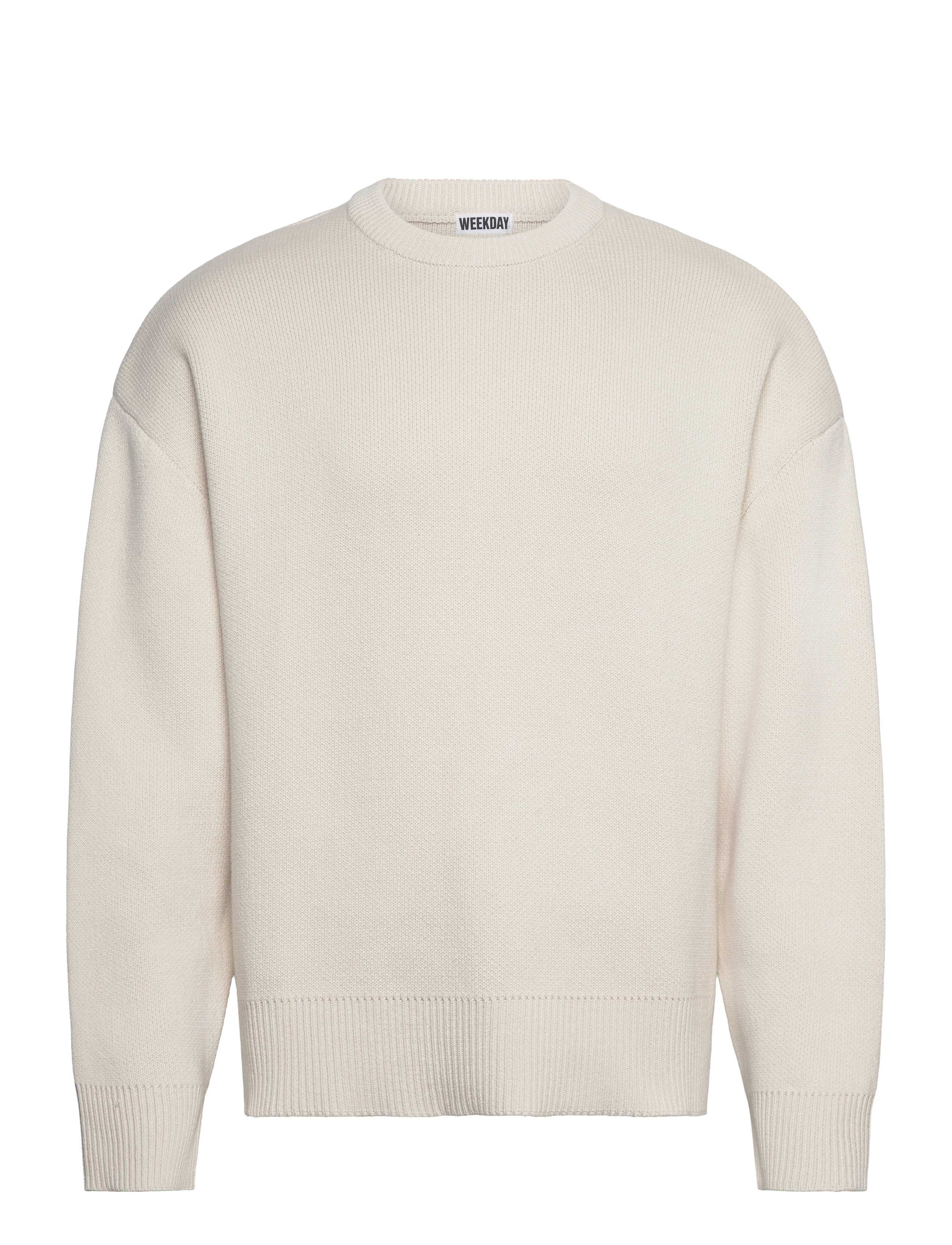 Weekday Cotton Sweater - Kleidung - OFF WHITE / cream