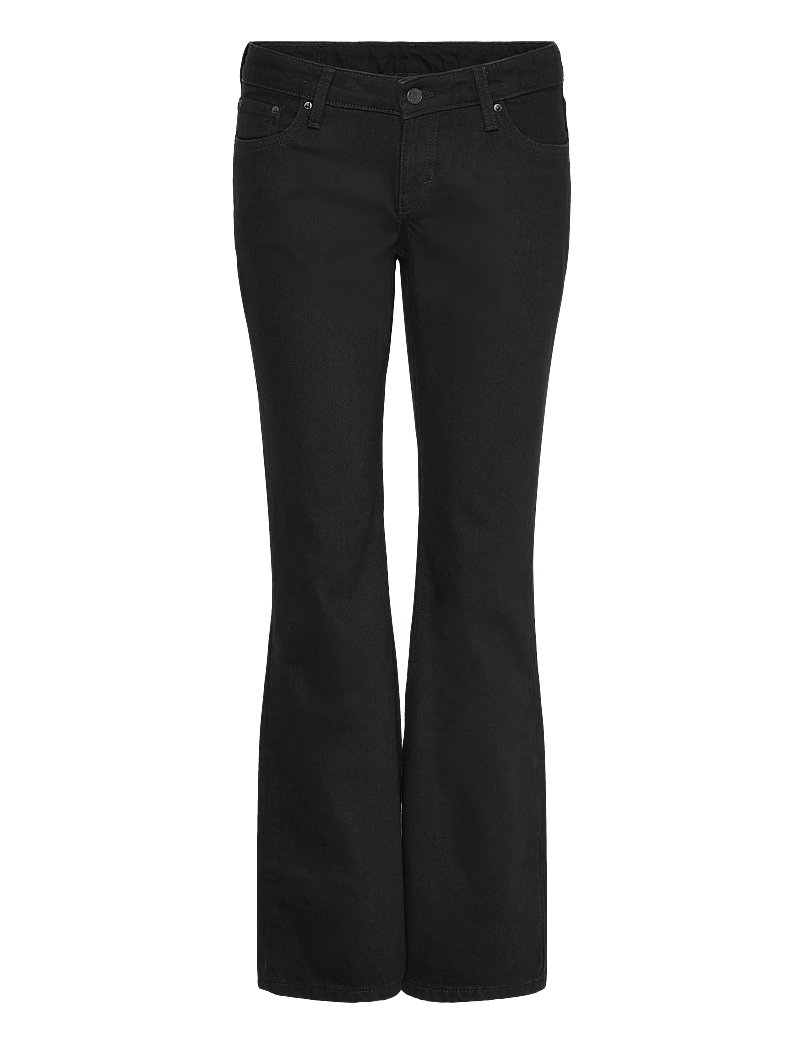 Weekday - Nova Low Rise Slim Bootcut Leg Jeans - bootcut jeans - black rinse - 0