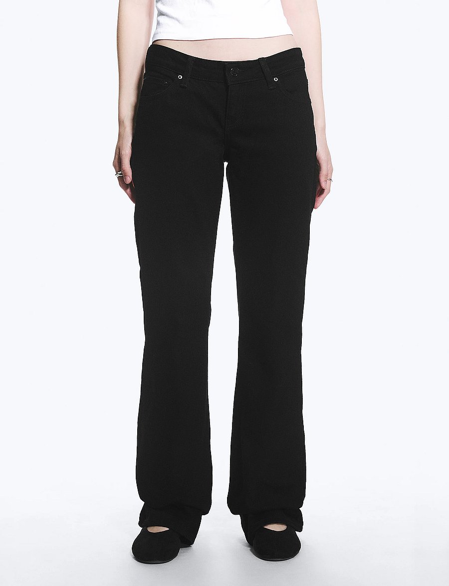 Weekday - Low Slim Bootcut Jeans - bootcut-jeans - black rinse - 3