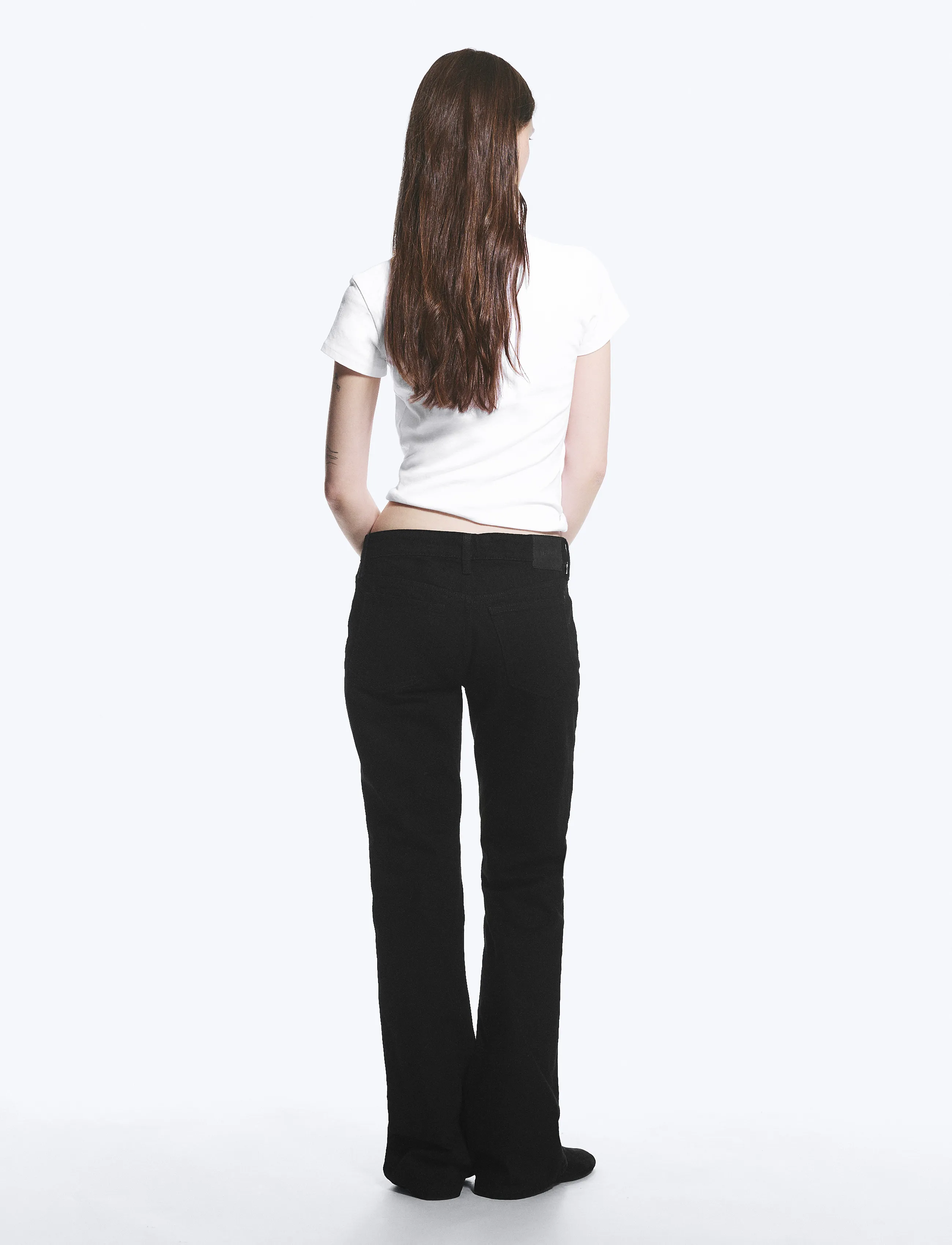 Weekday - Nova Low Rise Slim Bootcut Jeans - bootcut jeans - black rinse - 5