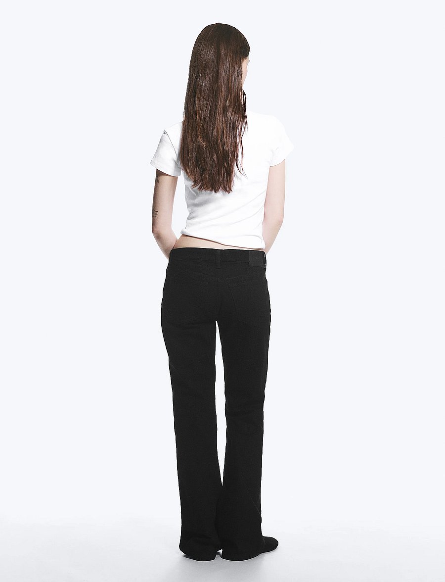 Weekday - Low Slim Bootcut Jeans - bootcut-jeans - black rinse - 5