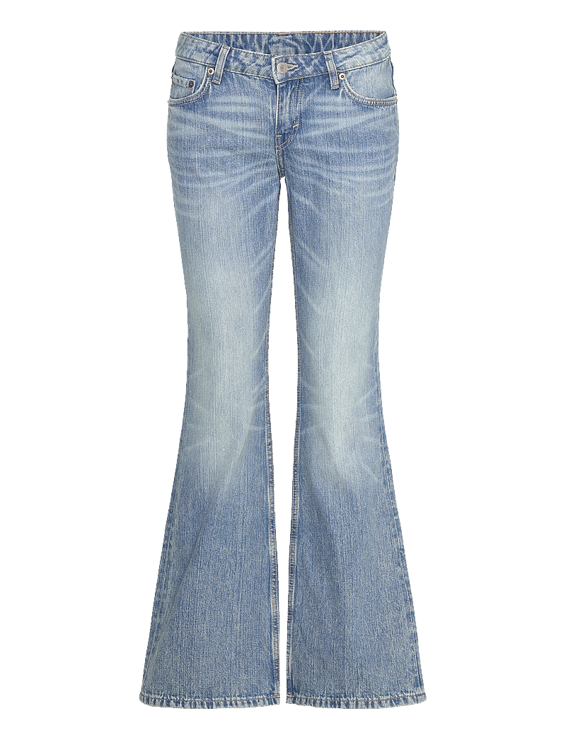 Hollister Light Wash Ripped Jeans Hollister Curvy High-Rise
