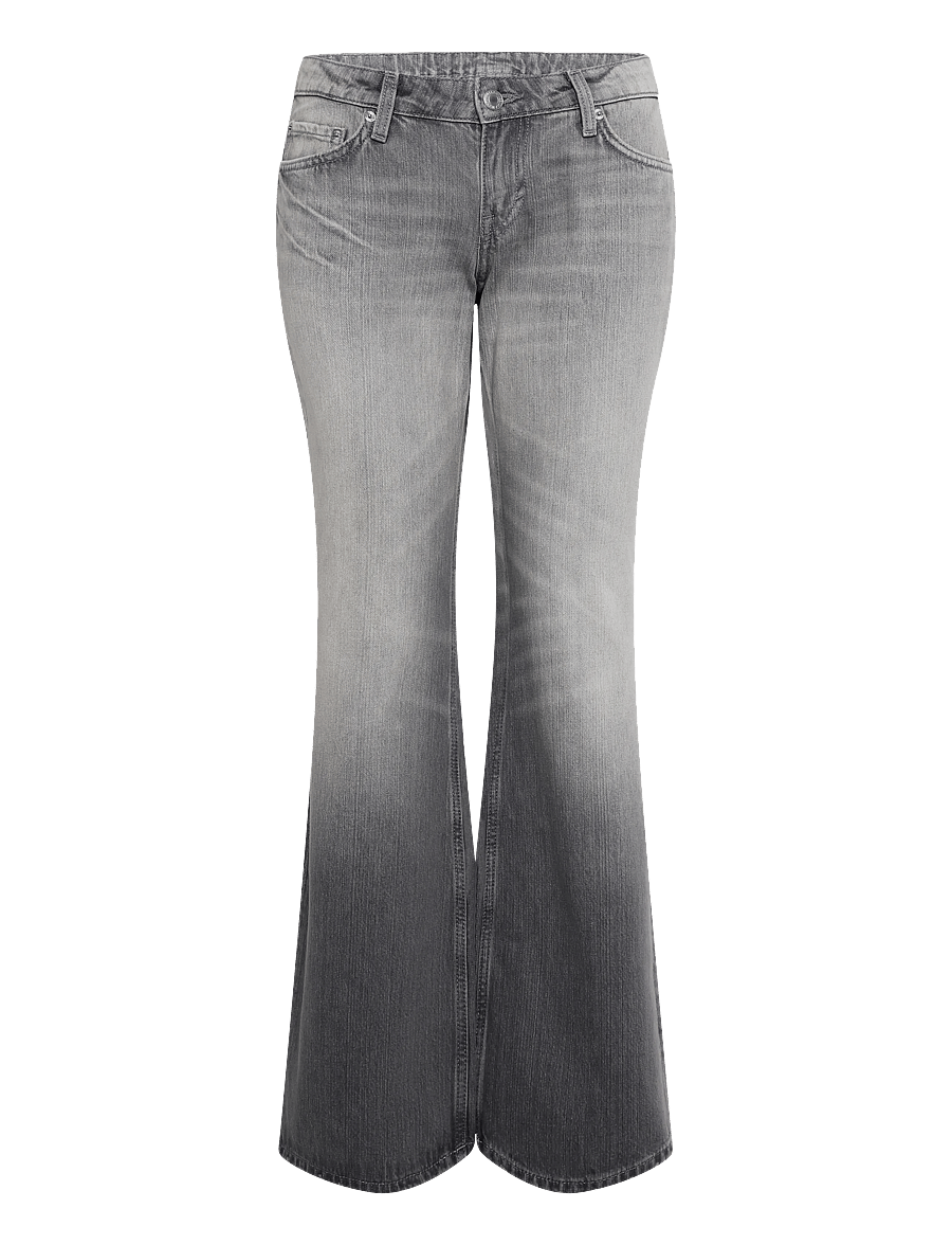 Weekday - Nova Low Rise Slim Bootcut Jeans - bootcut-jeans - complex grey - 0