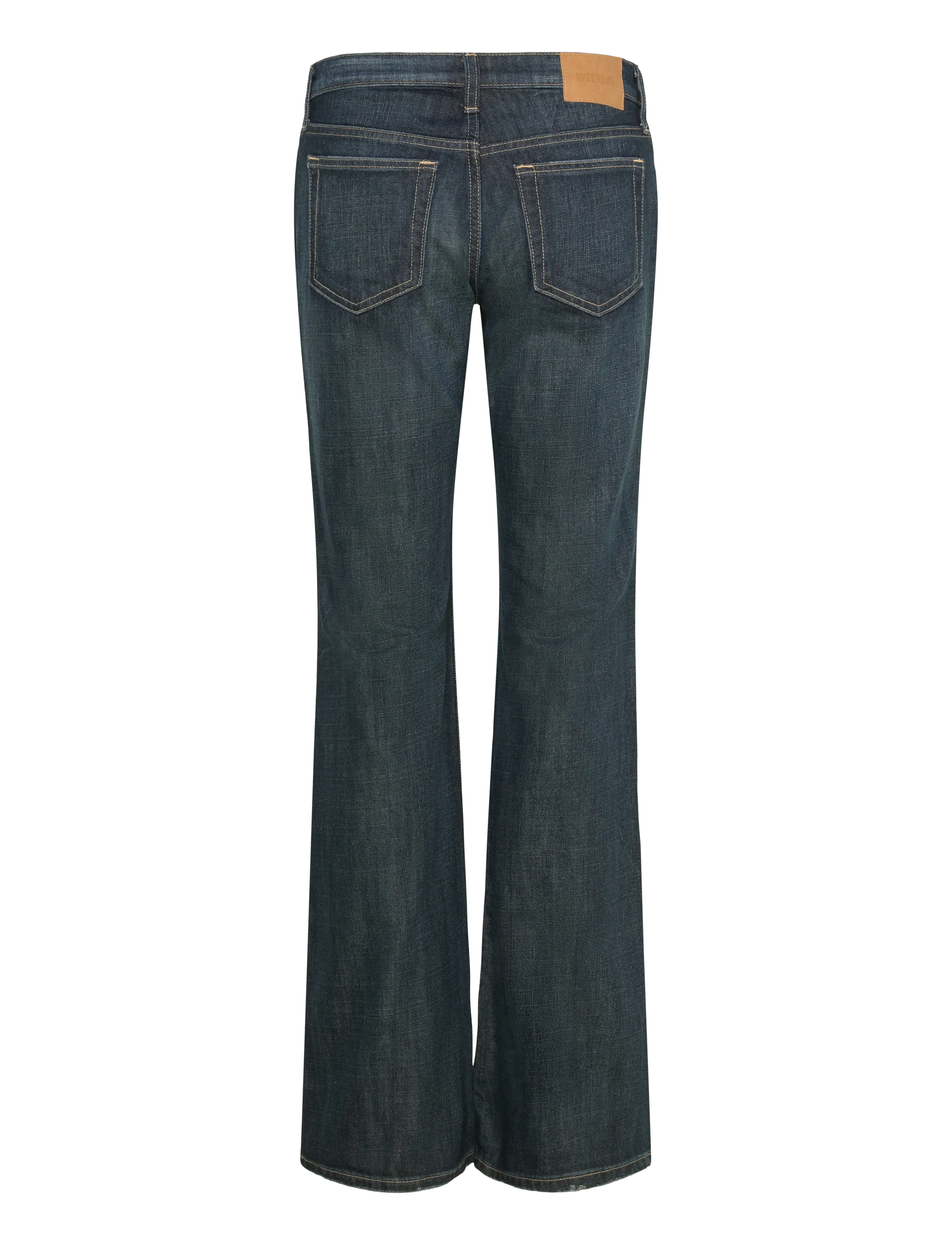 Weekday - Nova Low Rise Slim Bootcut Jeans - alt laienevad teksad - deep sea blue - 1