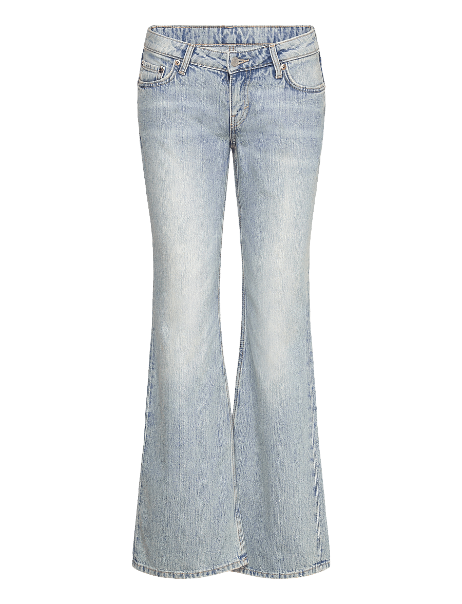 Weekday - Nova Low Rise Slim Bootcut Jeans - bootcut jeans - lip blue - 0