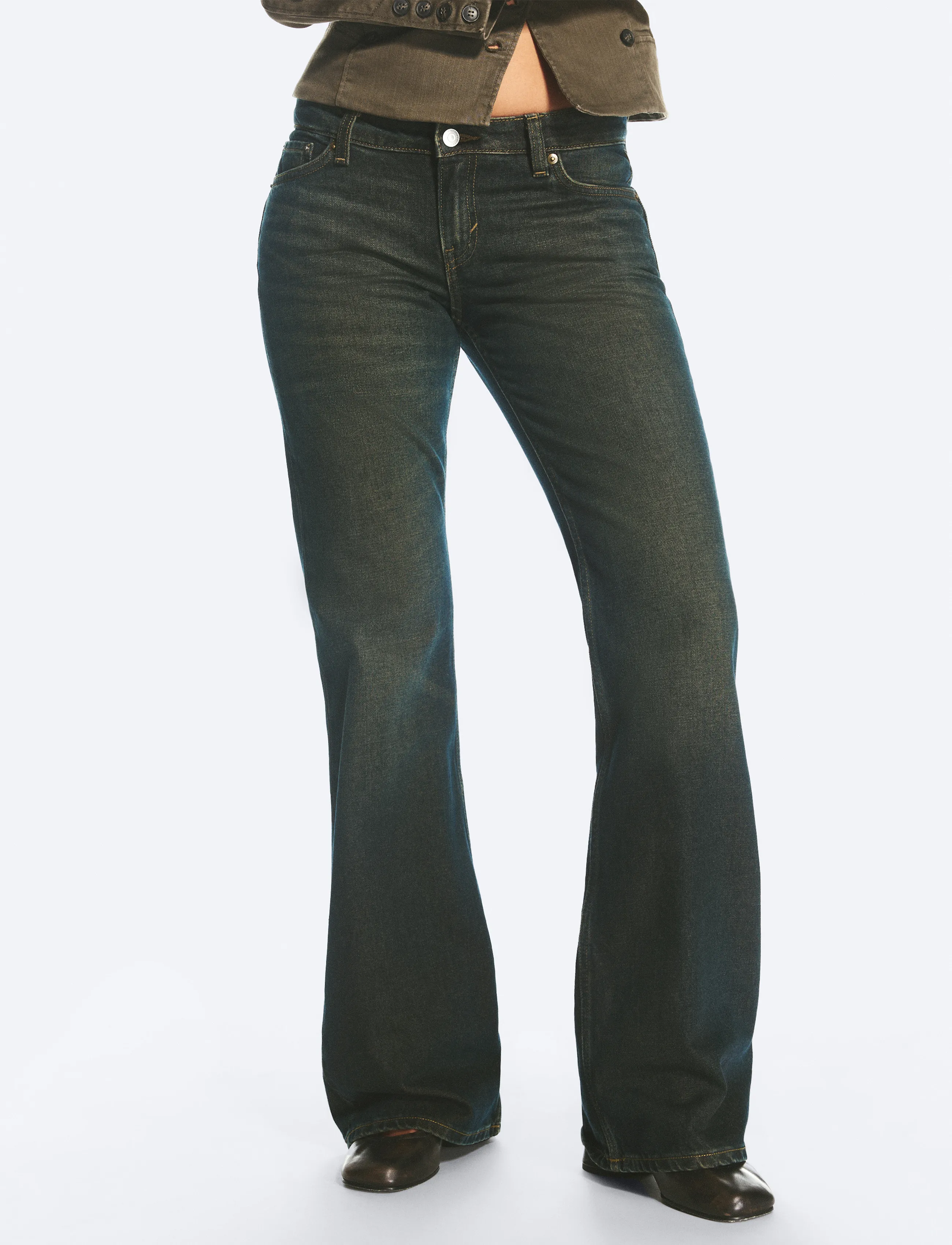 Weekday - Nova Low Rise Slim Bootcut Jeans - bootcut jeans - lobster blue - 3