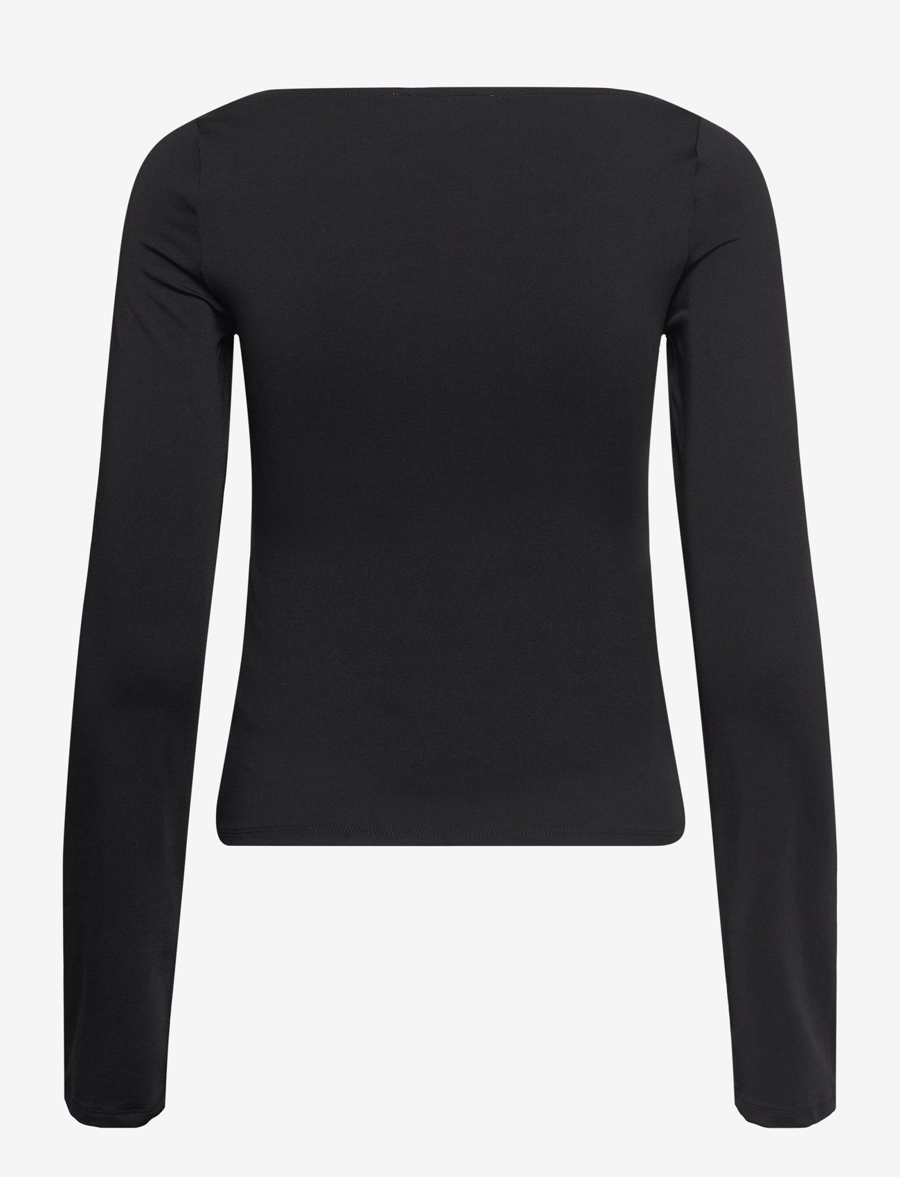 Weekday - Boatneck Long Sleeve - langärmlige tops - black - 1