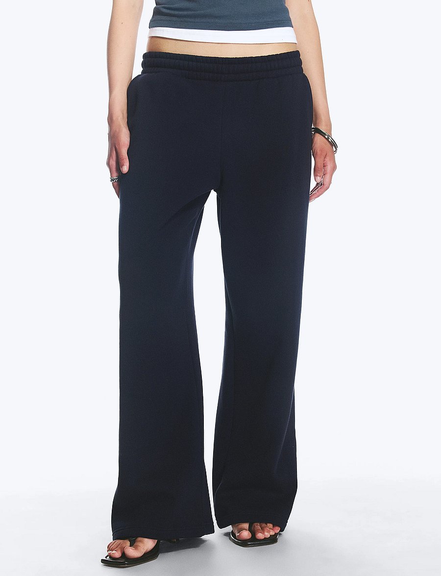 Weekday - Loose Long Heavyweight Sweatpants - modetrender - dark navy - 0