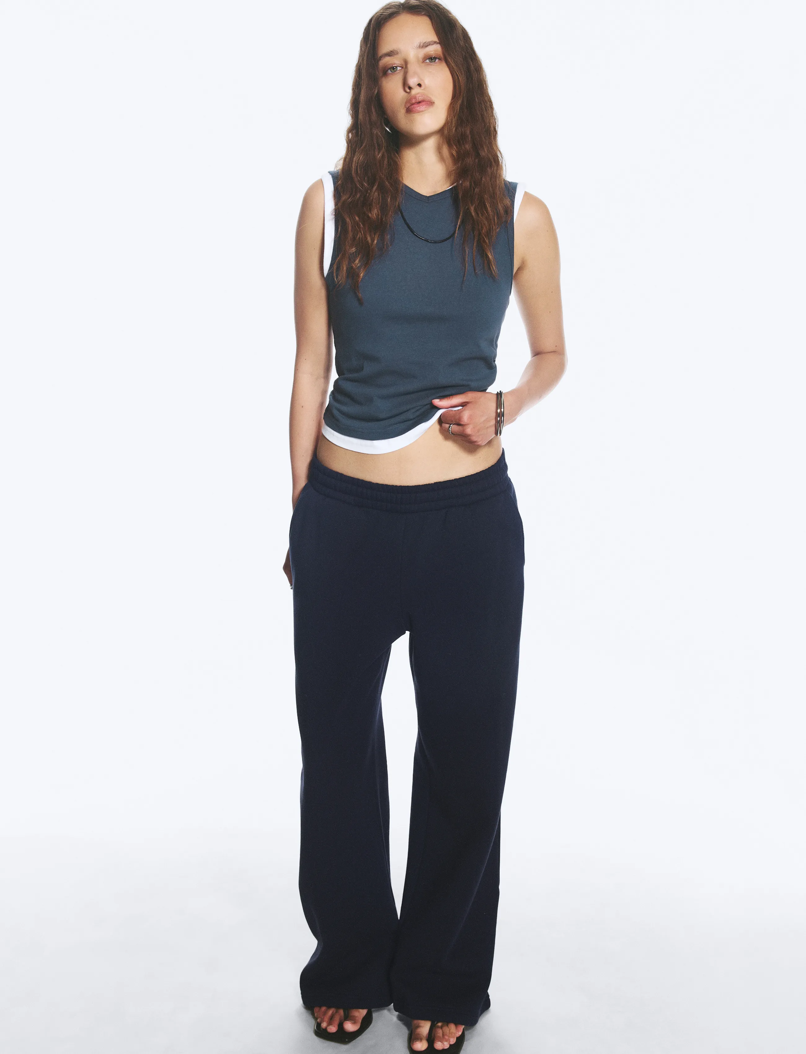 Weekday - Loose Long Heavyweight Sweatpants - modetrends - dark navy - 2