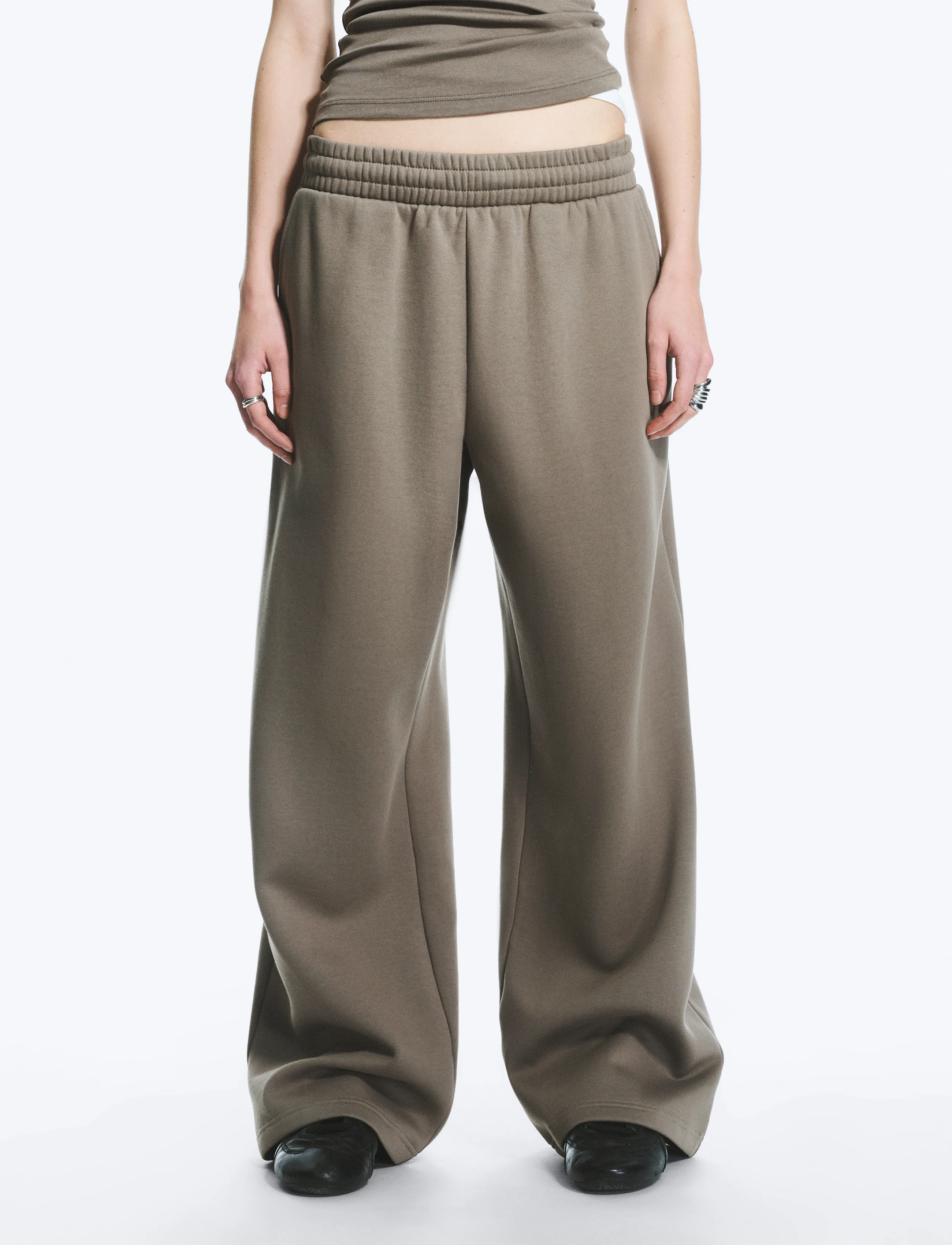 Weekday - Loose Long Heavyweight Sweatpants - modetrends - mid grey - 3