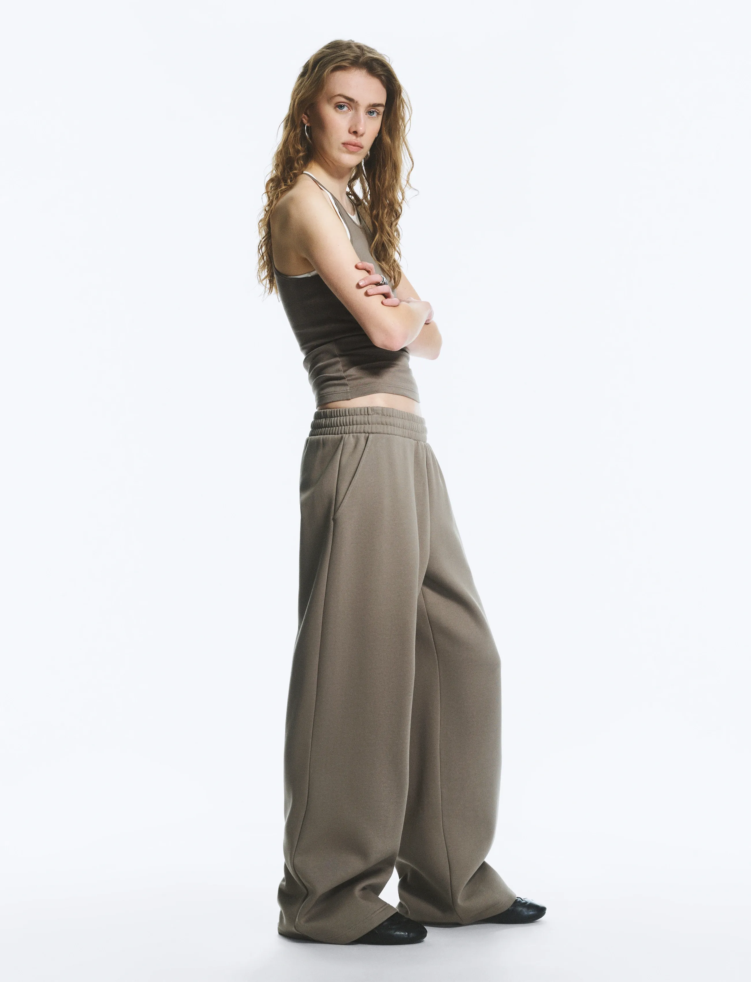 Weekday - Loose Long Heavyweight Sweatpants - modetrends - mid grey - 4
