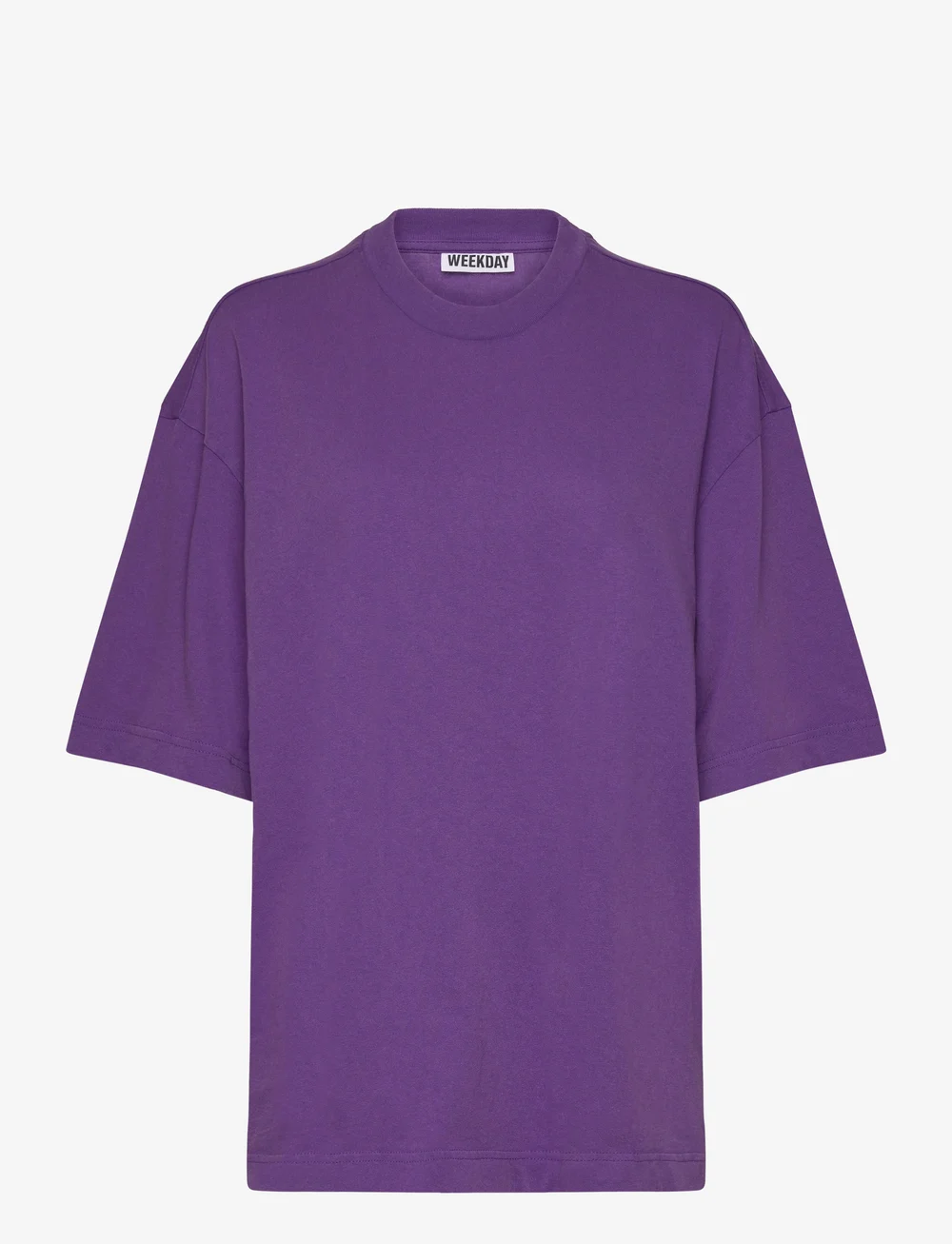Weekday - Washed Oversized T-shirt - t-shirts - purple with wash - 0