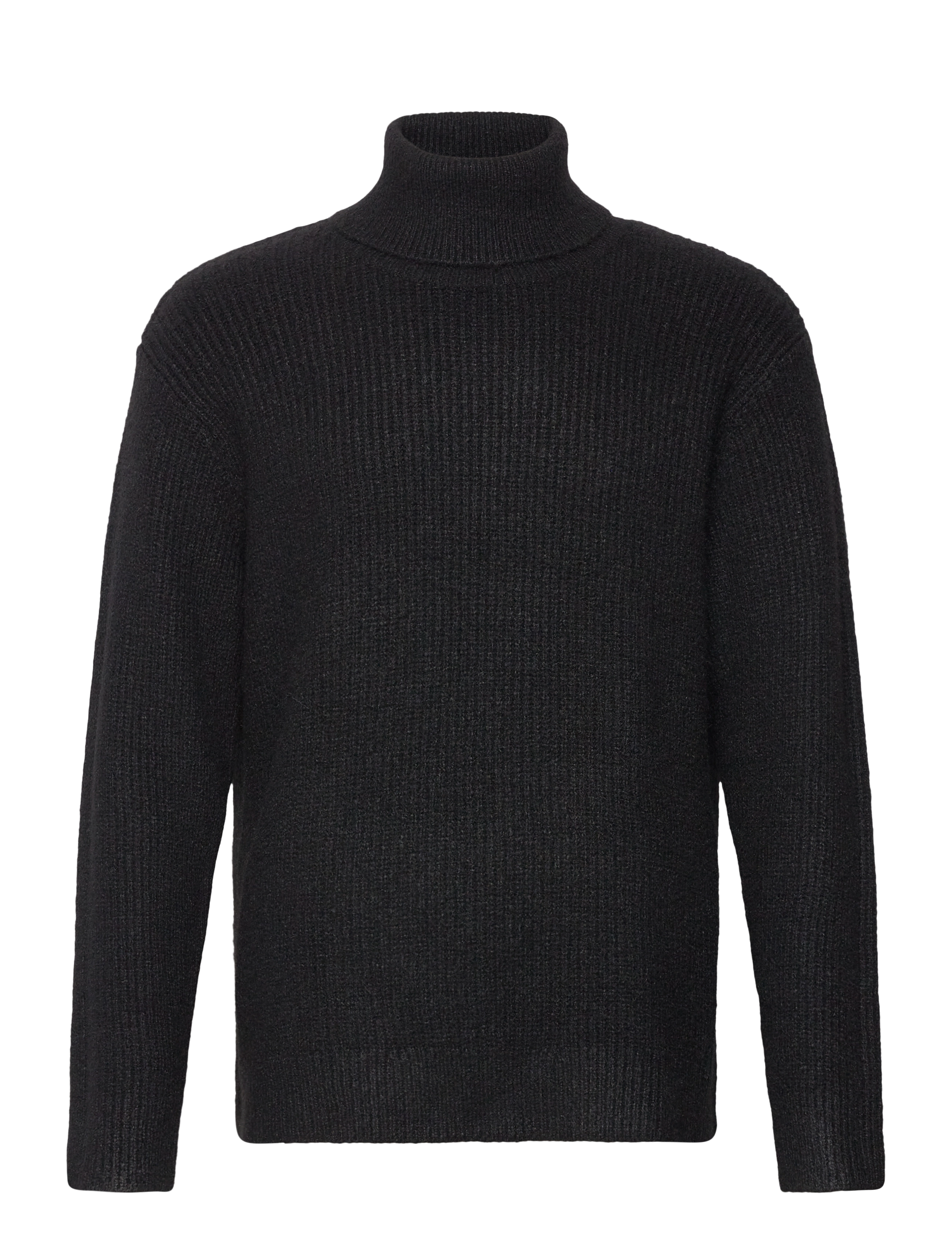 Weekday Relaxed Wool Blend Turtleneck, S, Knitwear, Schwarz - Turtlenecks, Männerswear