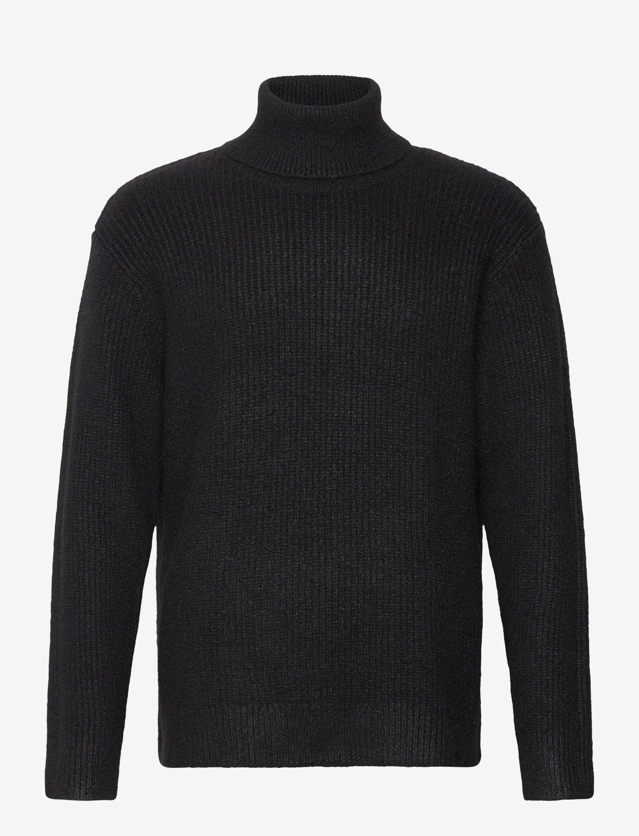 Weekday - Relaxed Wool Blend Turtleneck - rullekraver - black - 0