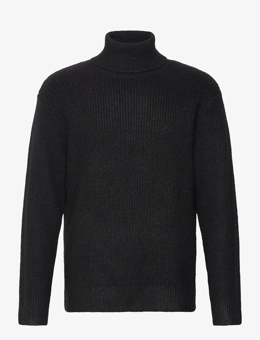 Weekday - Relaxed Wool Blend Turtleneck - kõrge kaelusega džemprid - black - 0