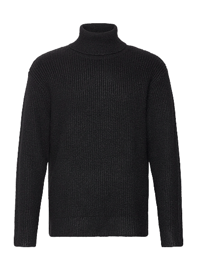 Relaxed Wool Blend Turtleneck - Rullekraver