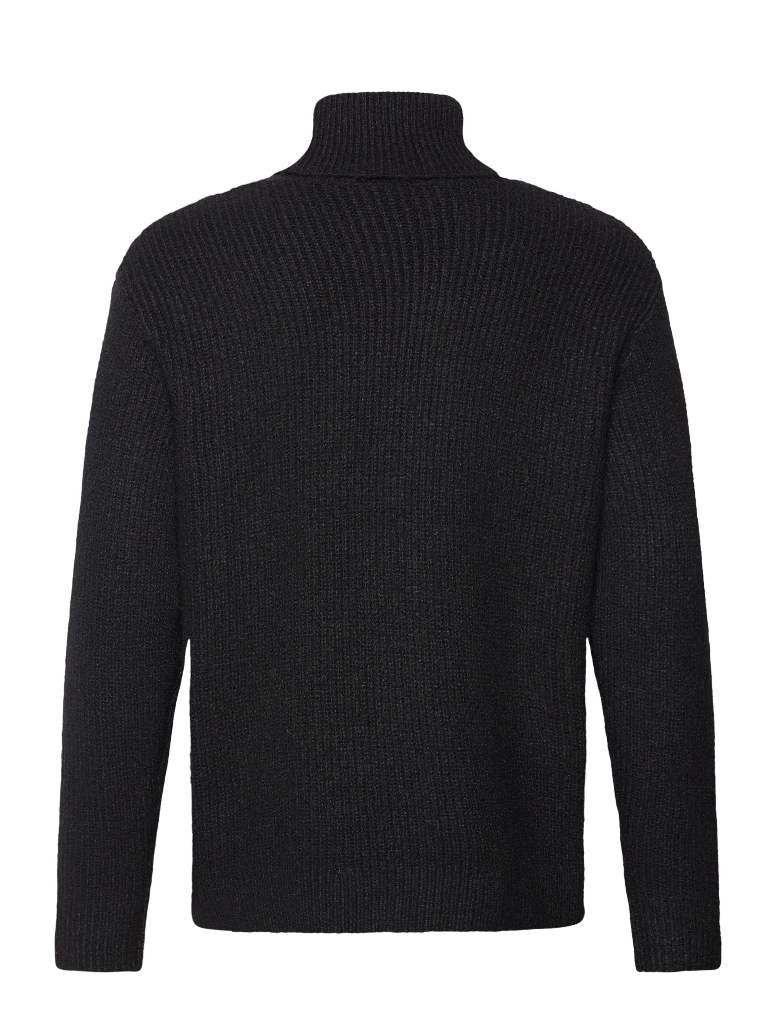 Weekday - Relaxed Wool Blend Turtleneck - rullekraver - black - 1