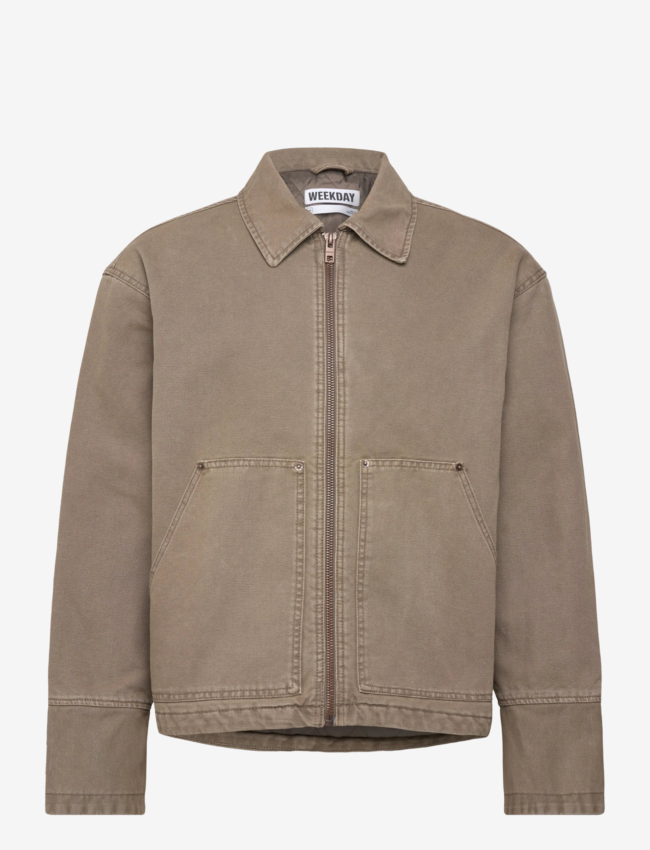 Weekday - Relaxed Washed Utility Jacket - mole - 0