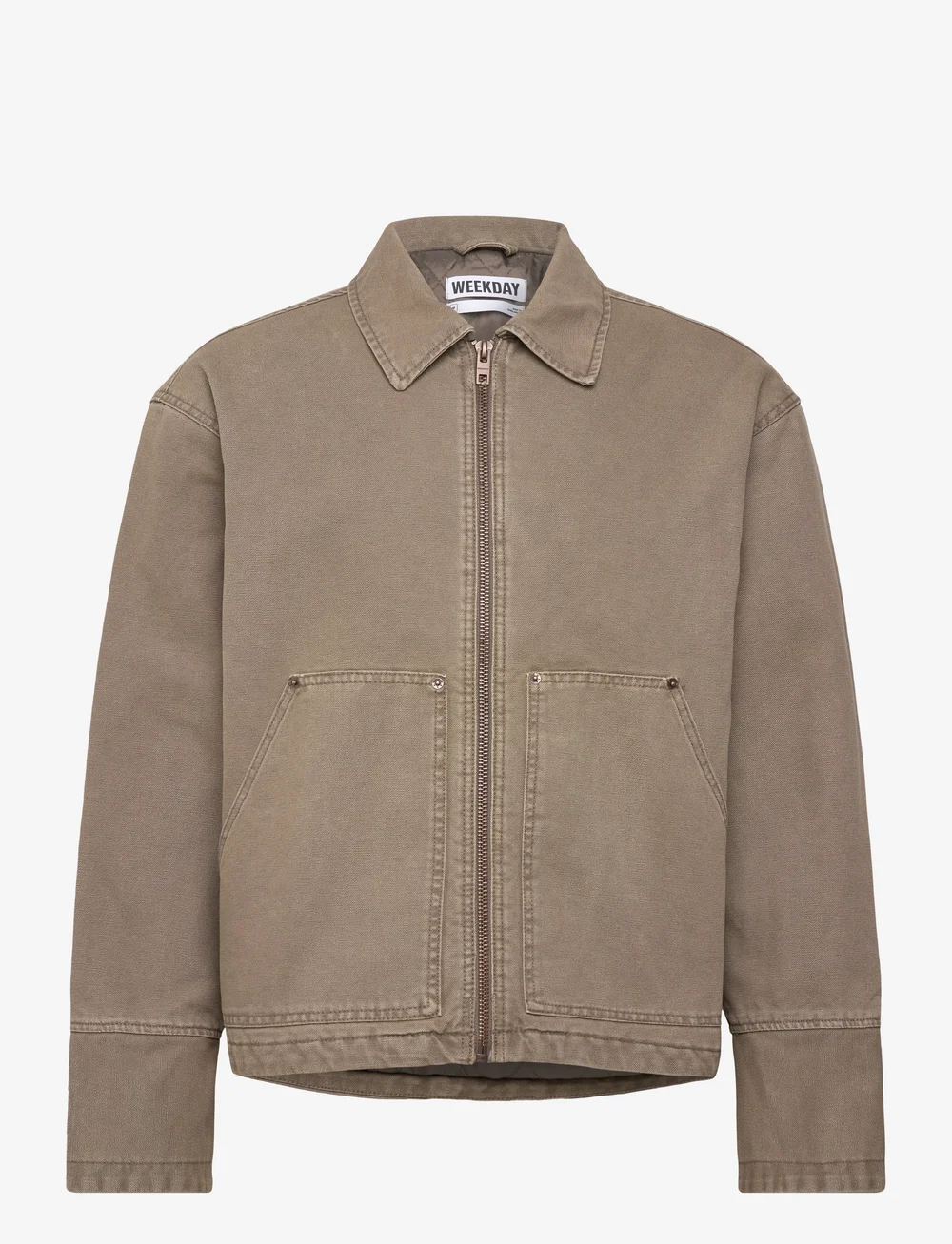 Weekday - Relaxed Washed Utility Jacket - efterårsjakker - mole - 0