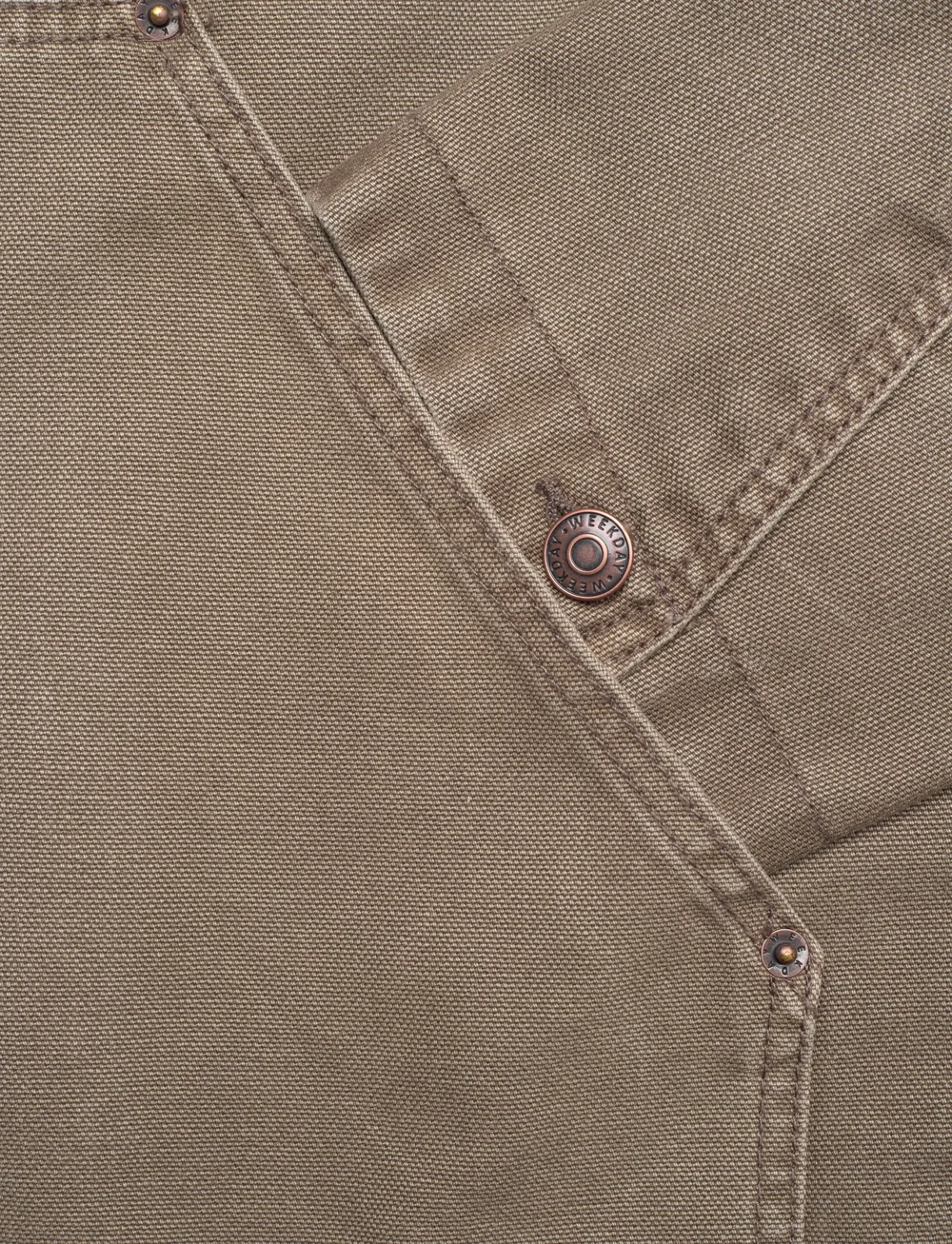 Weekday - Relaxed Washed Utility Jacket - efterårsjakker - mole - 3