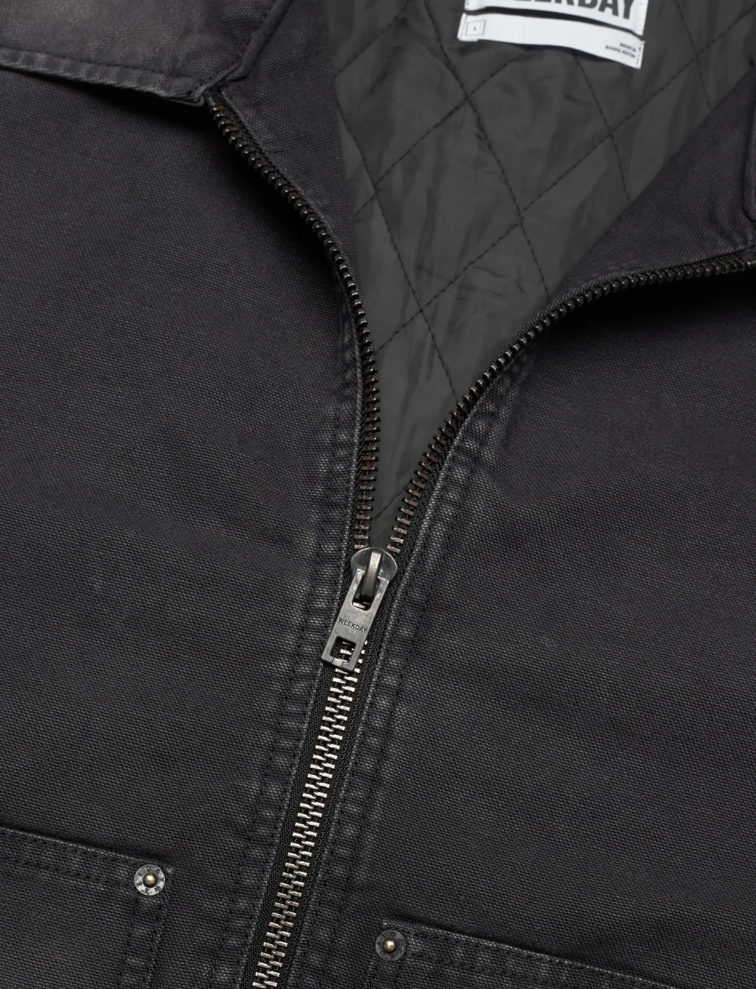 Weekday - Relaxed Washed Utility Jacket - herbstjacken - washed black - 2