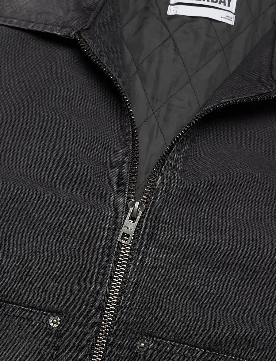 Weekday - Relaxed Washed Utility Jacket - herbstjacken - washed black - 2