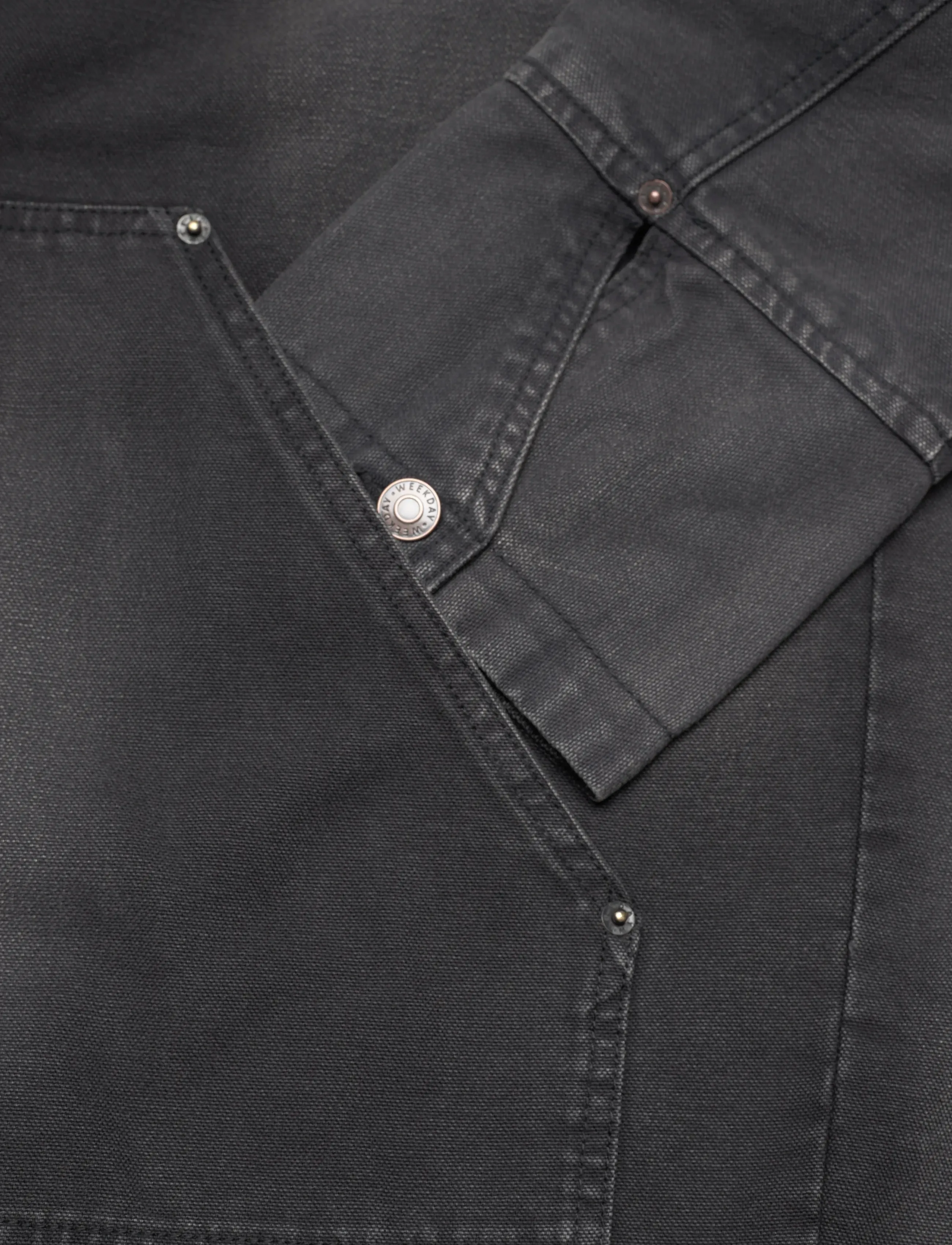 Weekday - Relaxed Washed Utility Jacket - herbstjacken - washed black - 3
