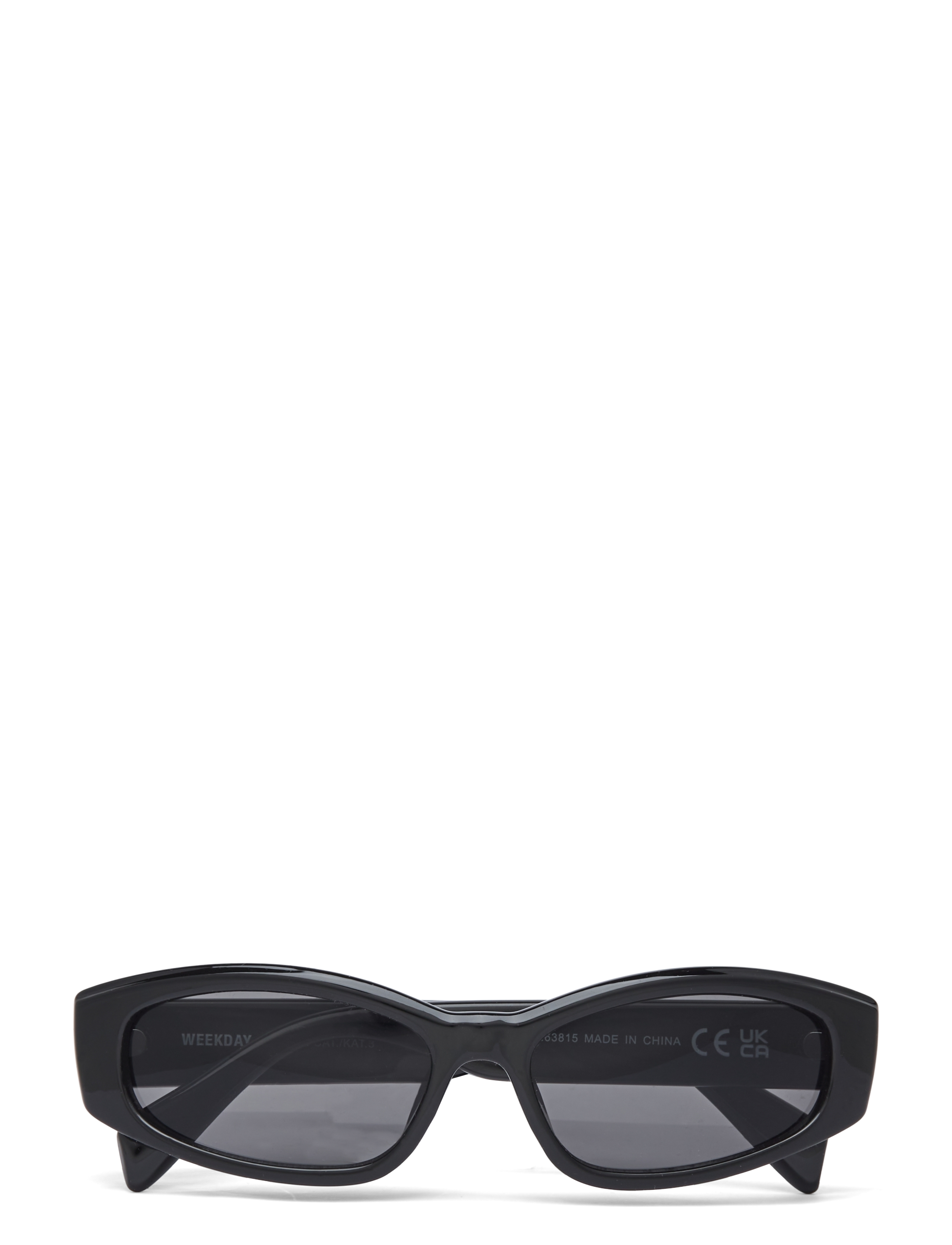 Weekday Slide Sunglasses - Solglasögon - BLACK / black