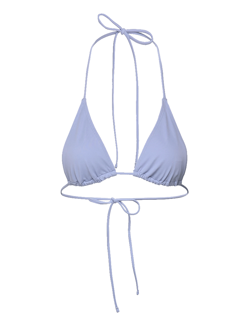 Weekday - Strappy Triangle Bikini Top - trekantsbikinier - blue light - 0