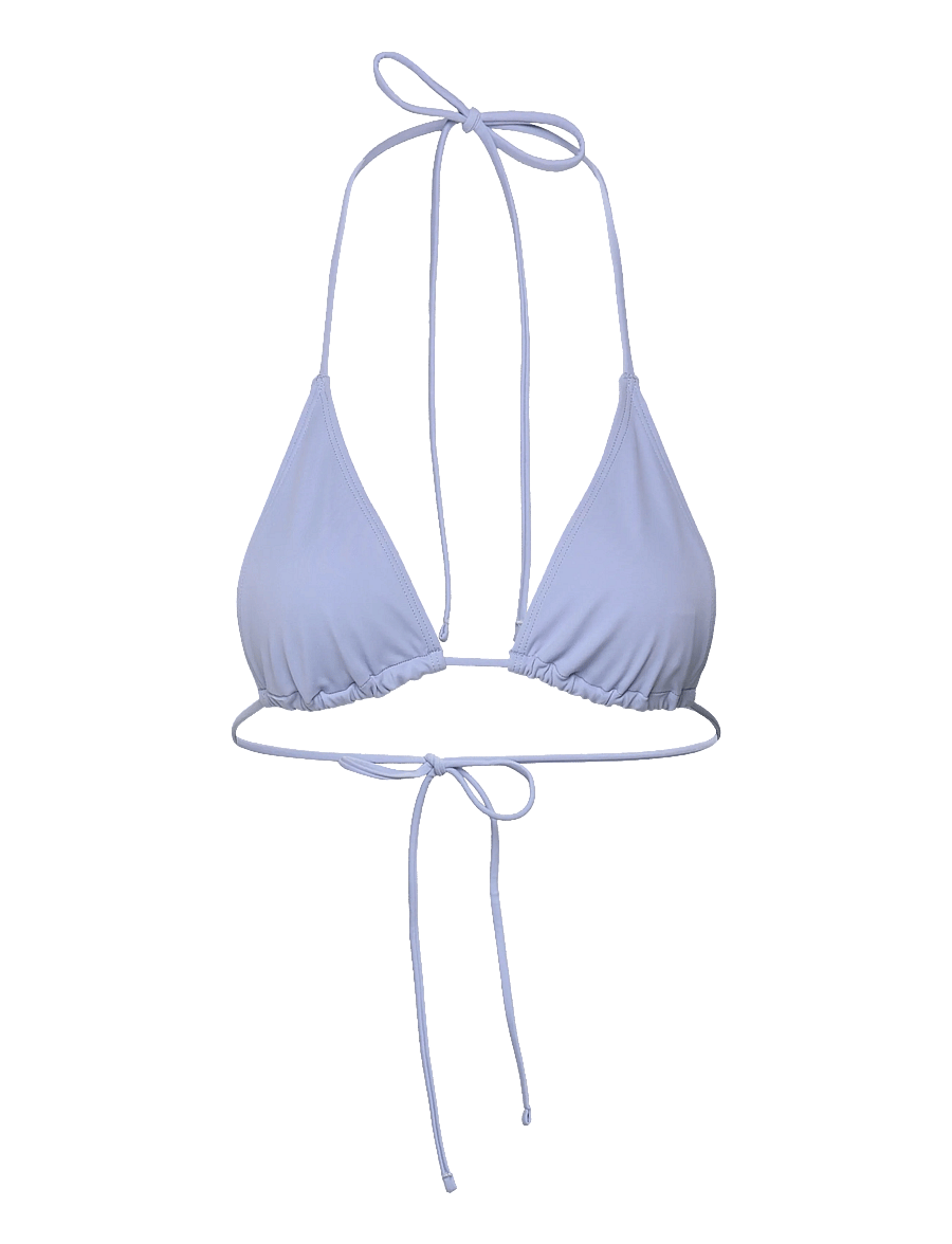 Weekday - Strappy Triangle Bikini Top - dreieck-bikini-oberteile - blue light - 0